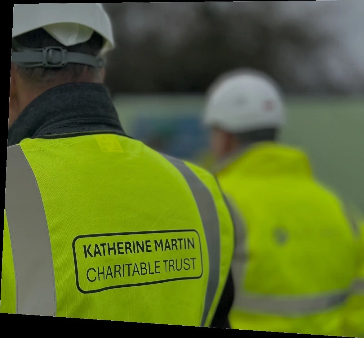 KMCT visiting construction of Barnardo's Gap Homes. (Credit: Barnardo's)