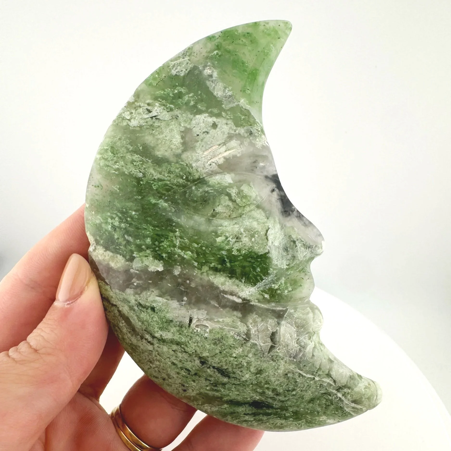 Leandro de Souza Chlorite Chalcedony Moon