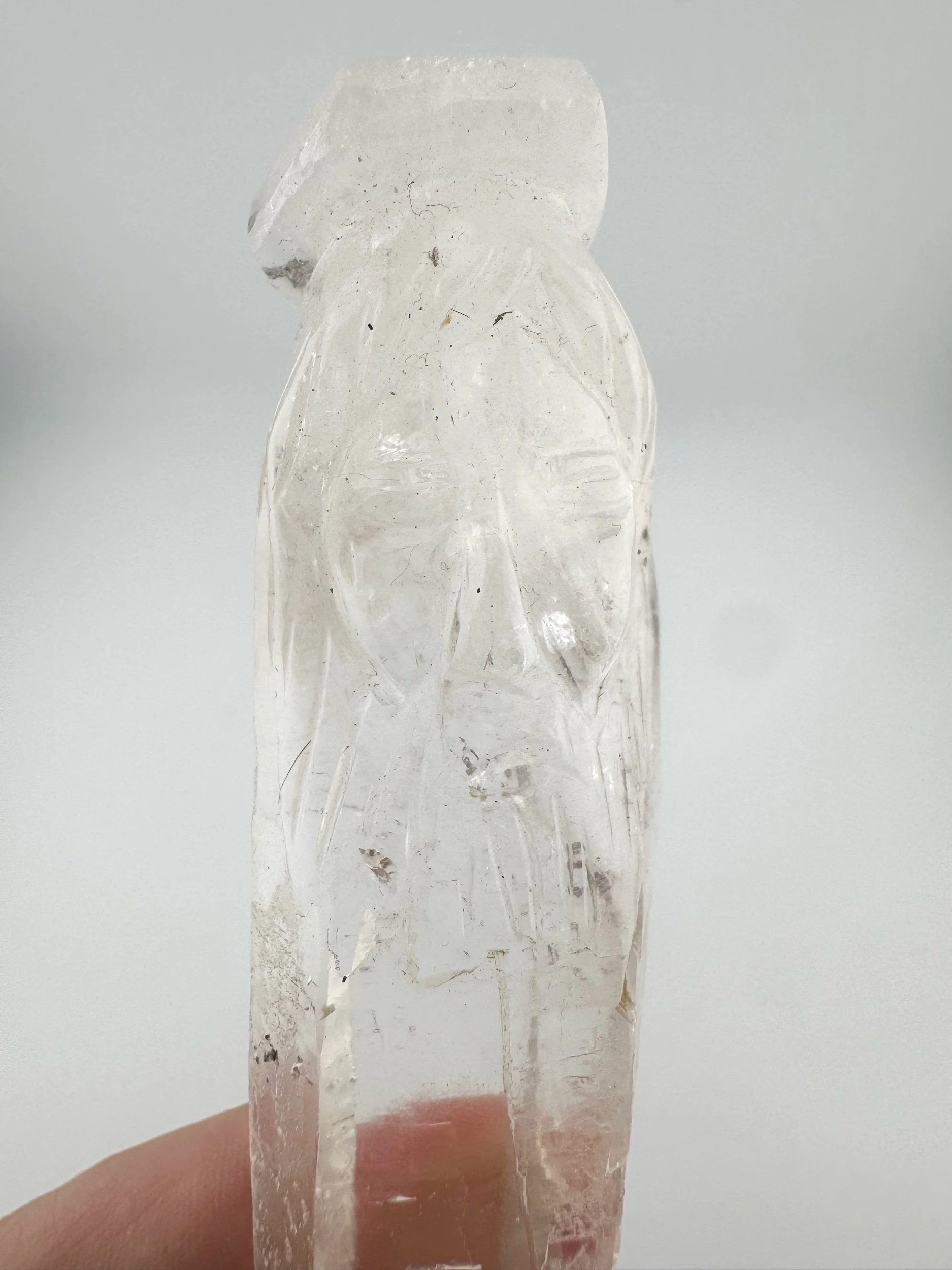 Leandro de Souza Cathedral Quartz Jesus Wand