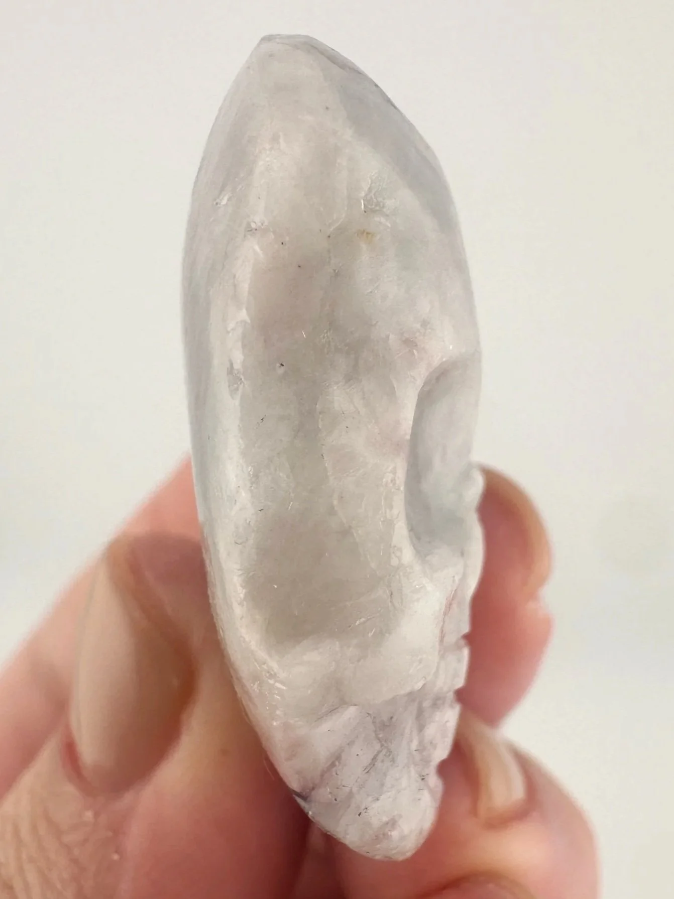 Leandro de Souza Paraiba Tourmaline in Feldspar Palm Skull