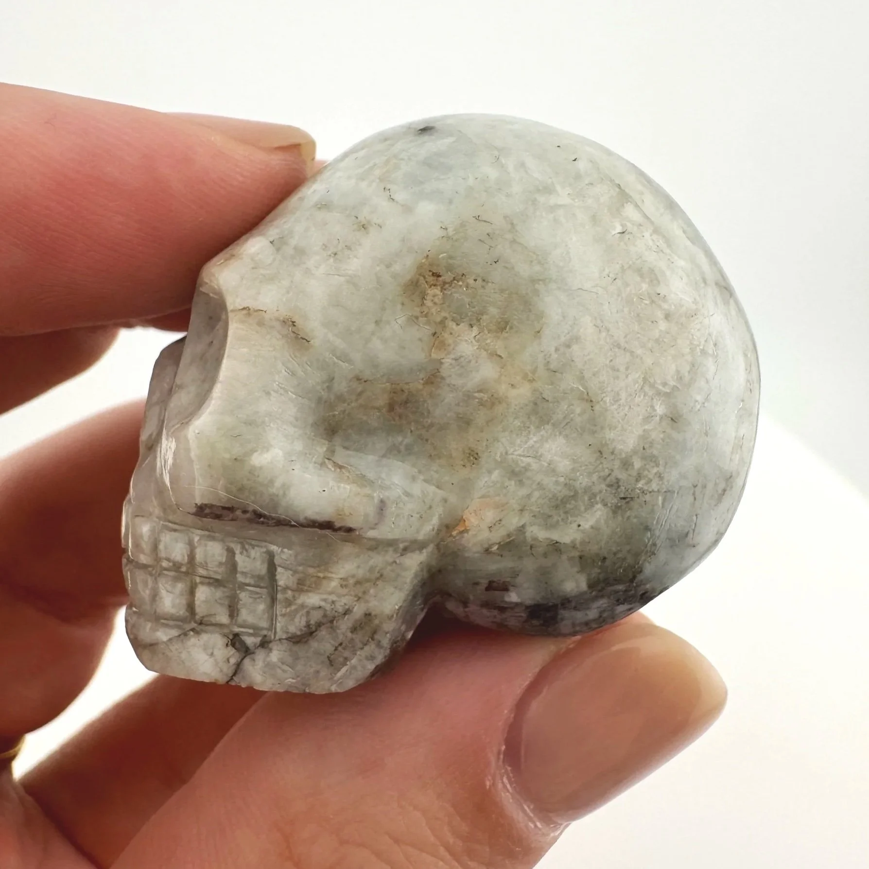 Leandro de Souza Pink Tourmaline in Feldspar Skull