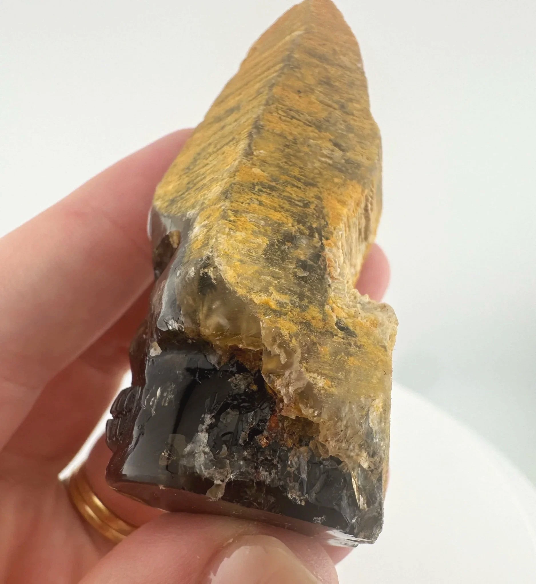 Igor de Souza Morion Tangerine Quartz Shaman Skull