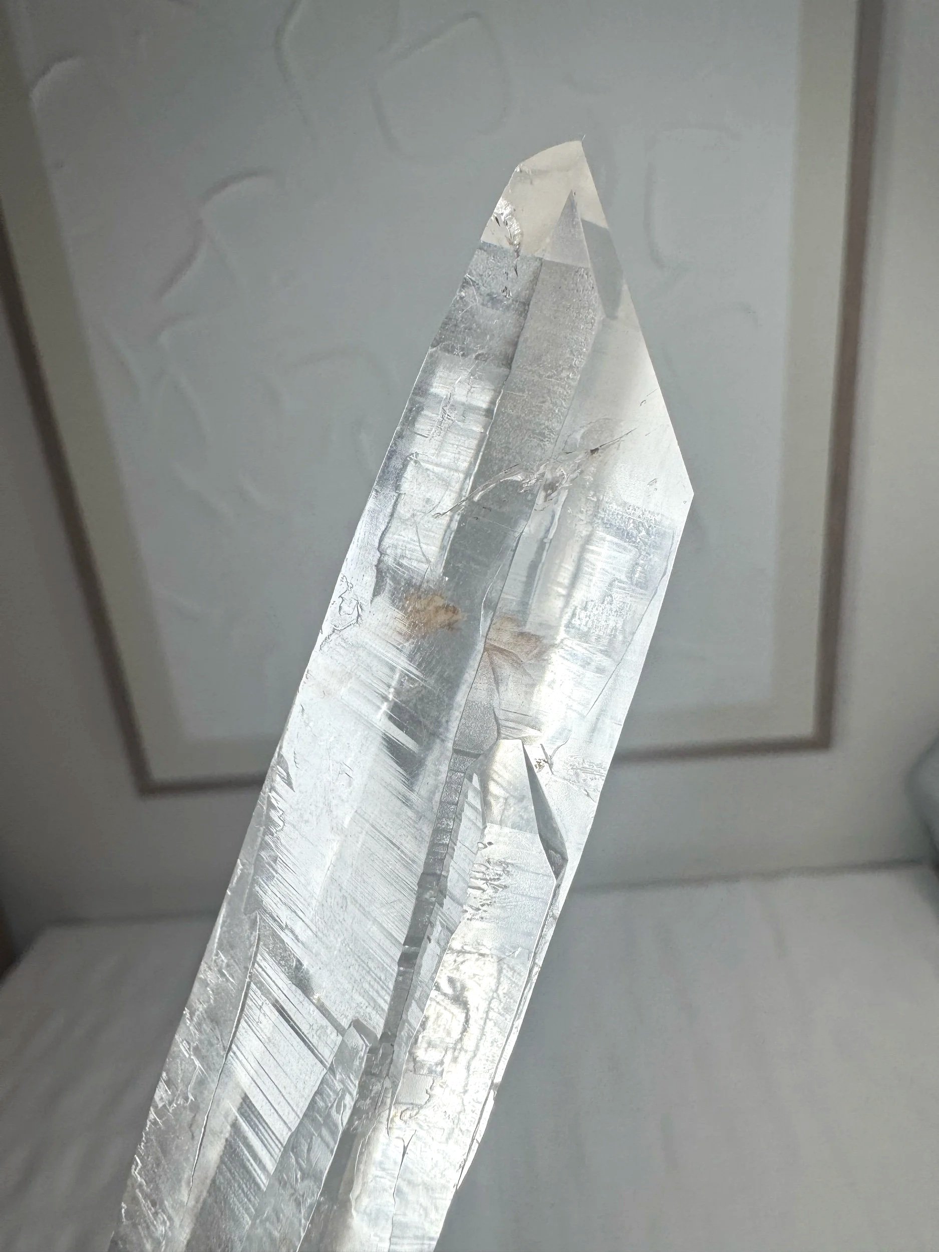 Leandro de Souza Cathedral Quartz Mother Mary Wand
