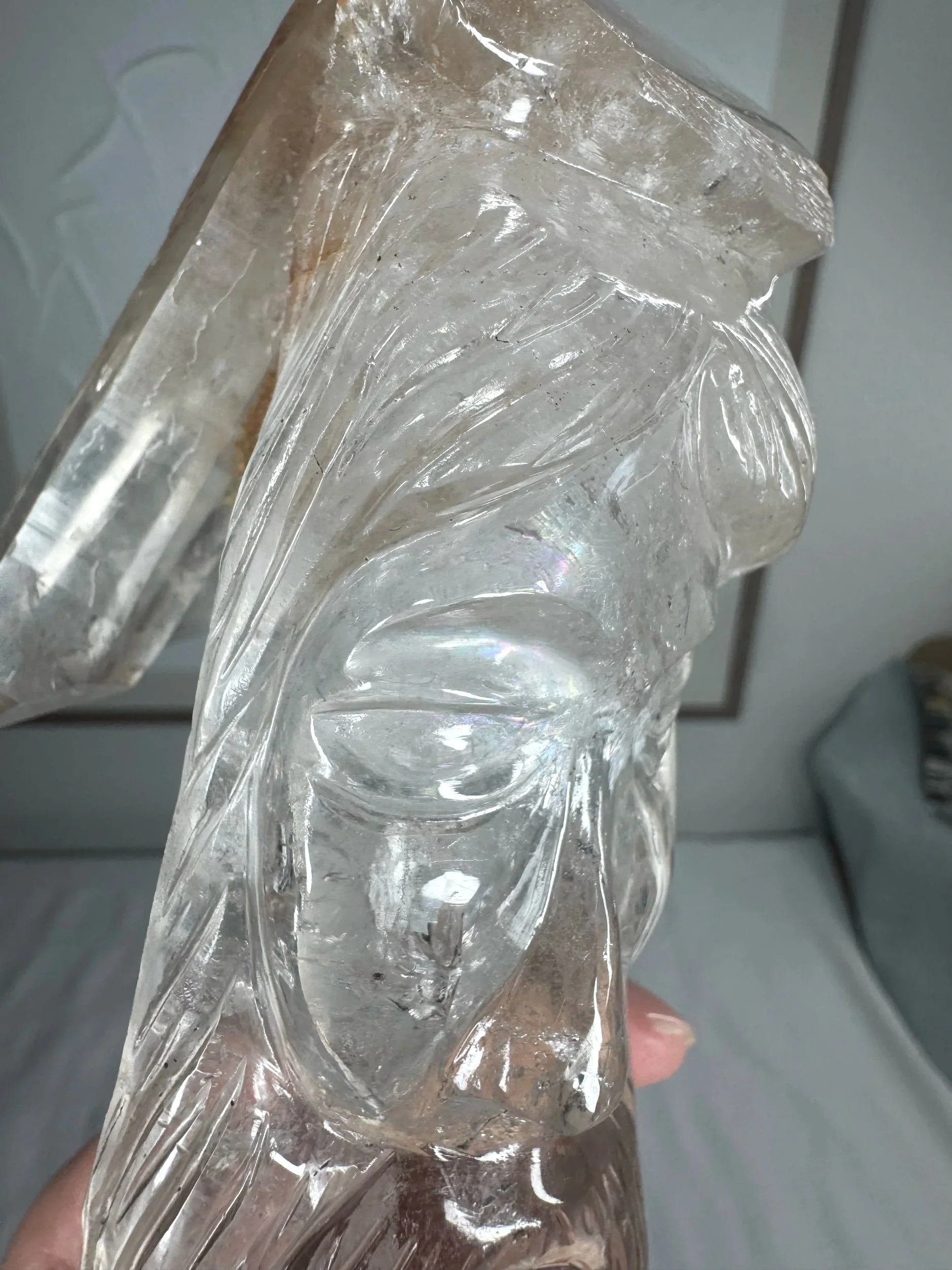 Leandro de Souza Cathedral Quartz Jesus Wand