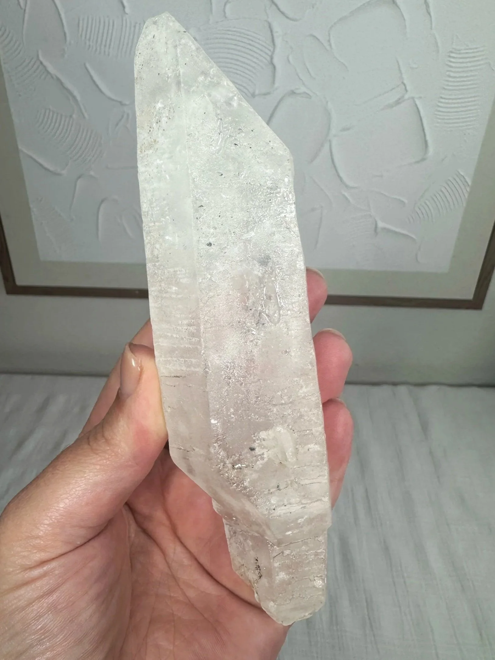 Leandro de Souza Cathedral Quartz Jesus Wand