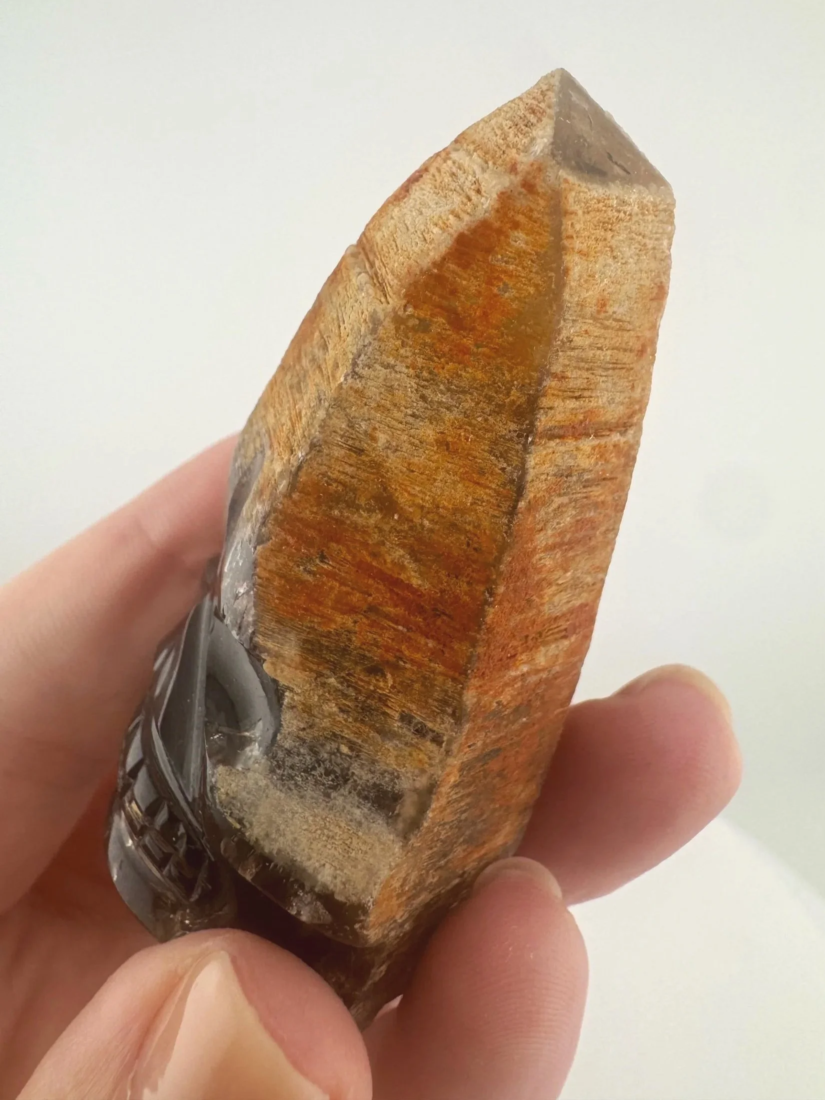 Igor de Souza Morion Tangerine Quartz Shaman Skull