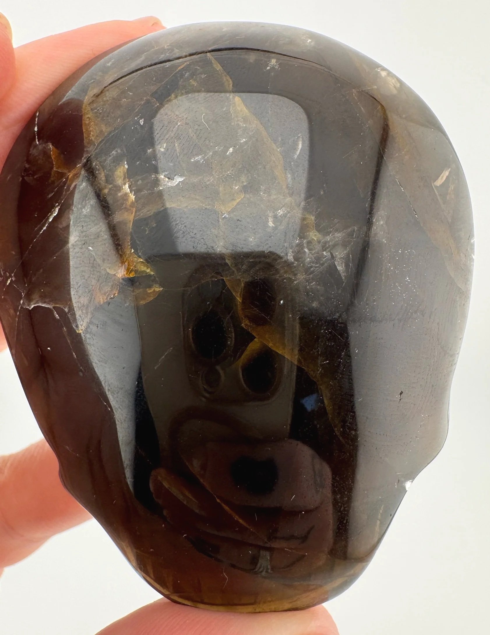Leandro de Souza Smoky Golden Healer Palm Skull
