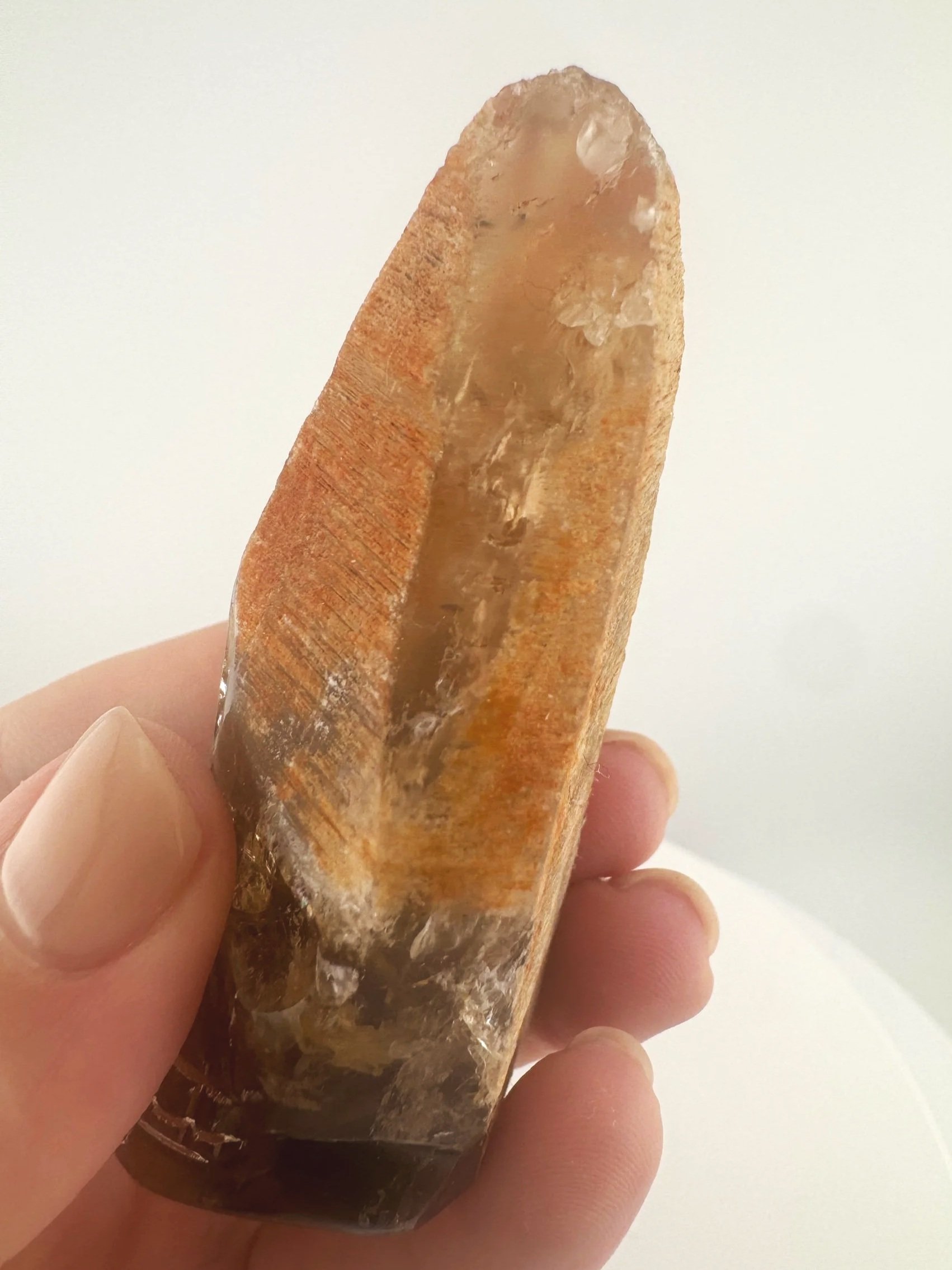 Igor de Souza Morion Tangerine Quartz Shaman Skull