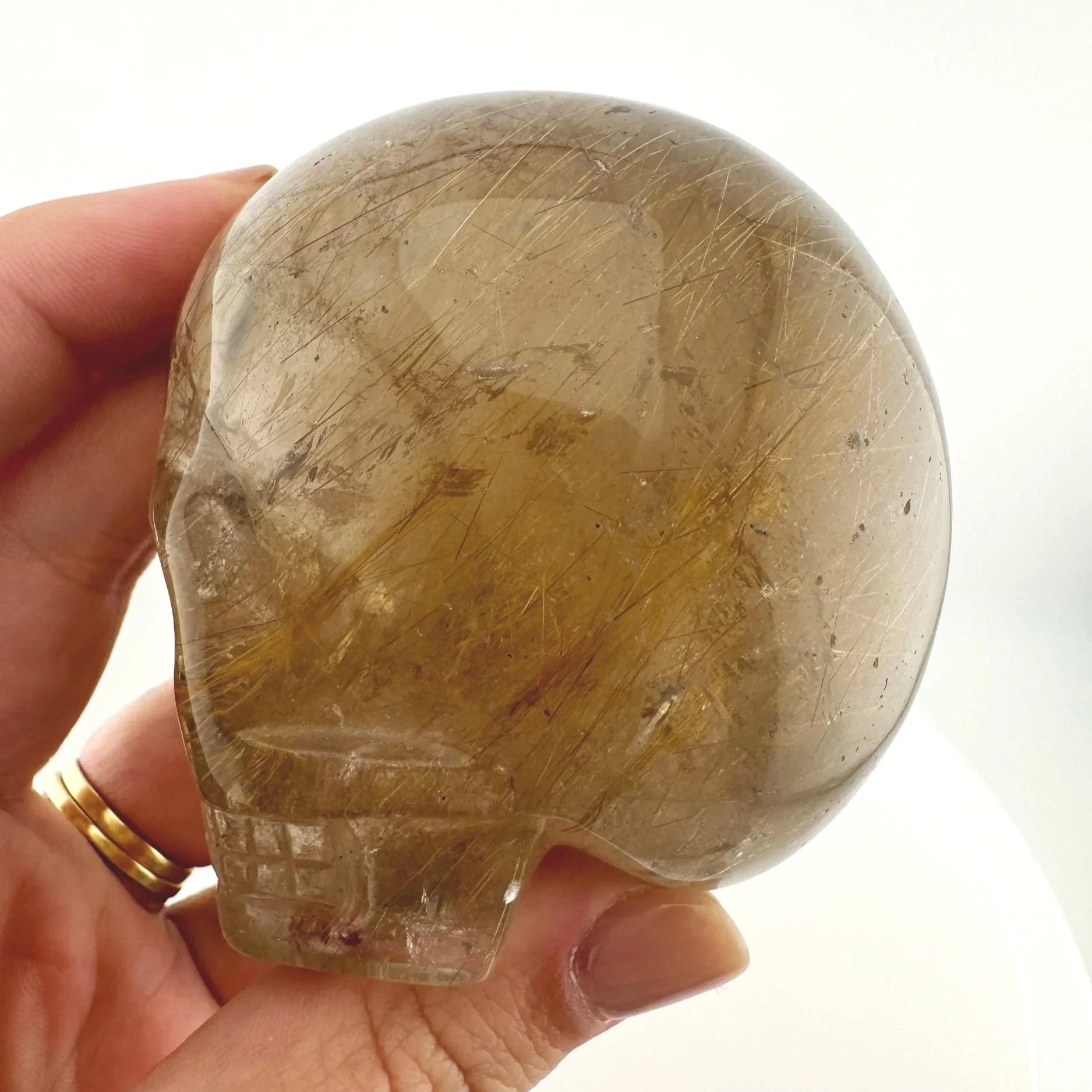 Leandro de Souza Golden Rutile in Smoky Quartz Magical Child