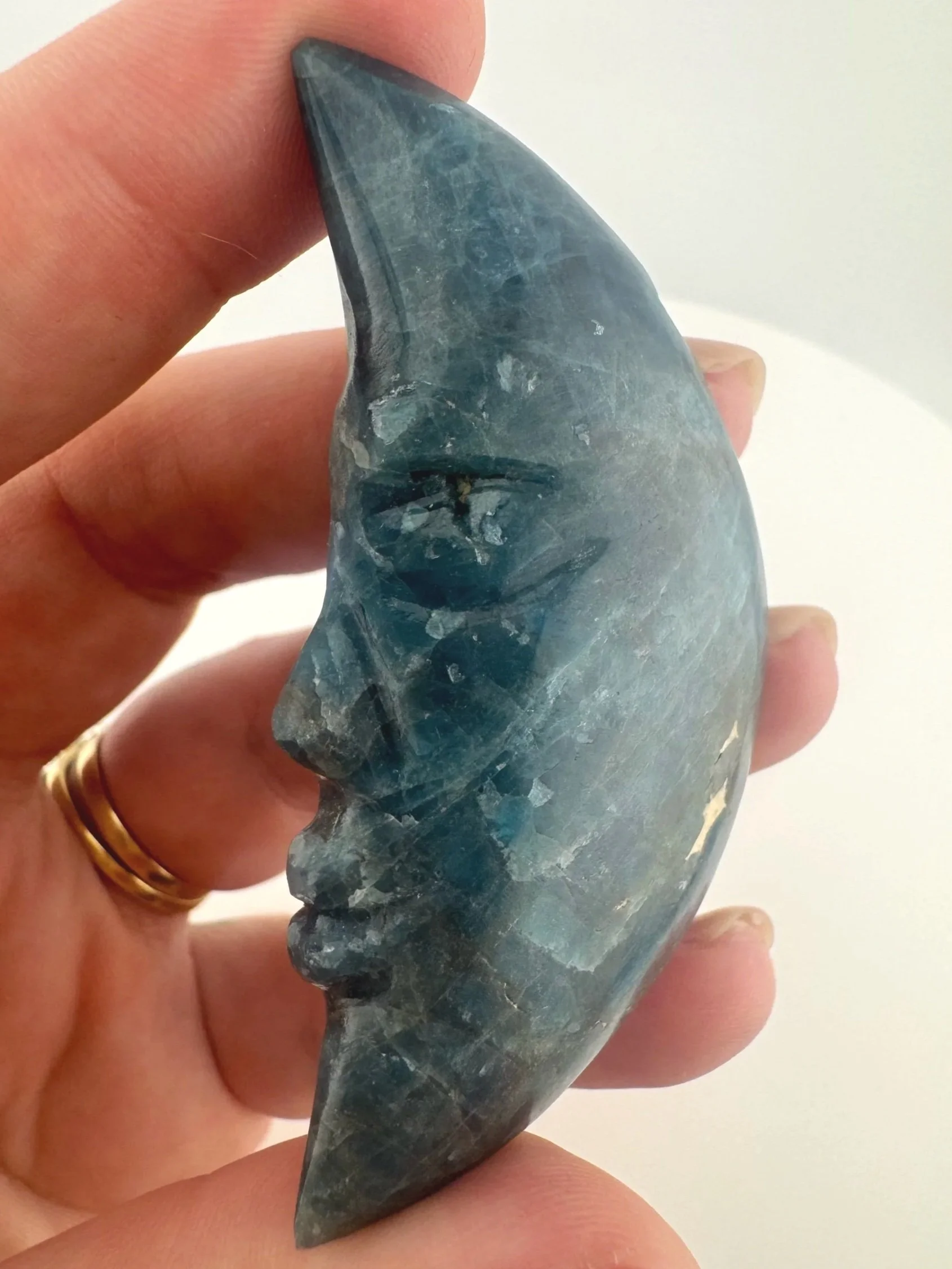 Leandro de Souza Blue Apatite Moon
