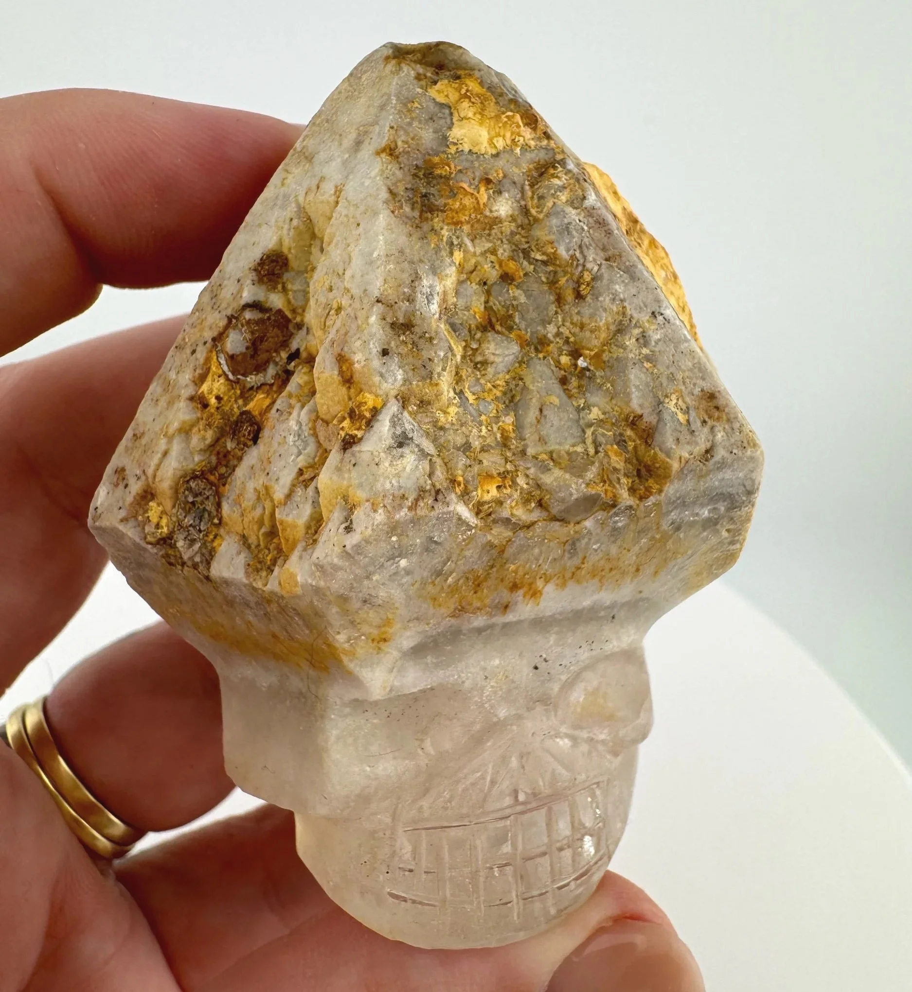 Igor de Souza Candle Quartz Shaman Skull