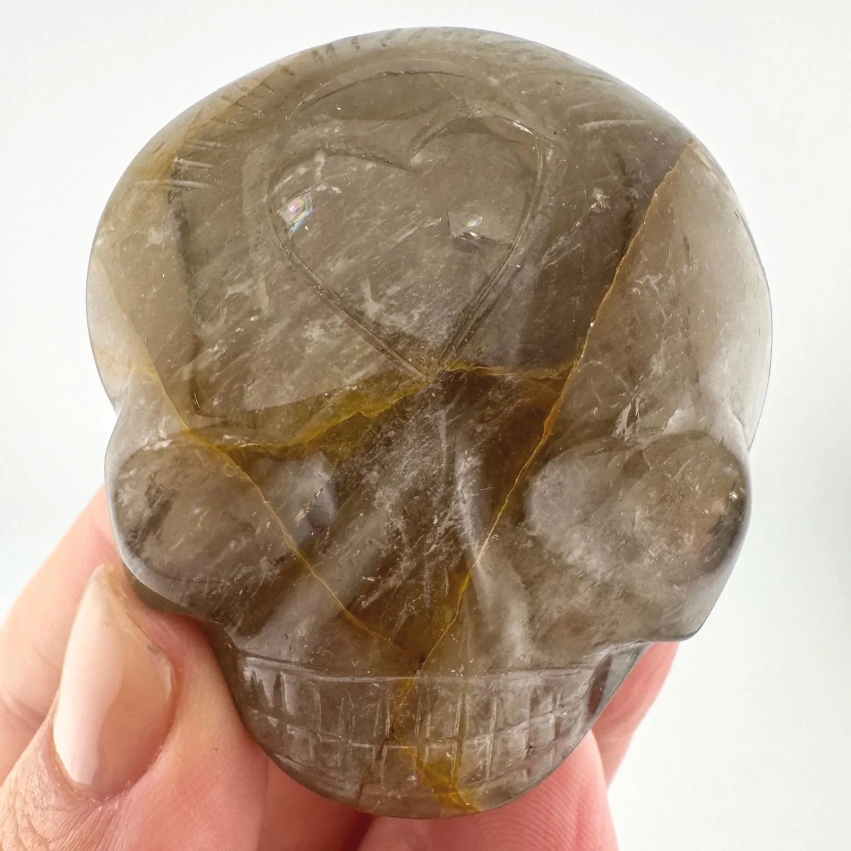 Leandro de Souza Smoky Golden Healer Palm Skull