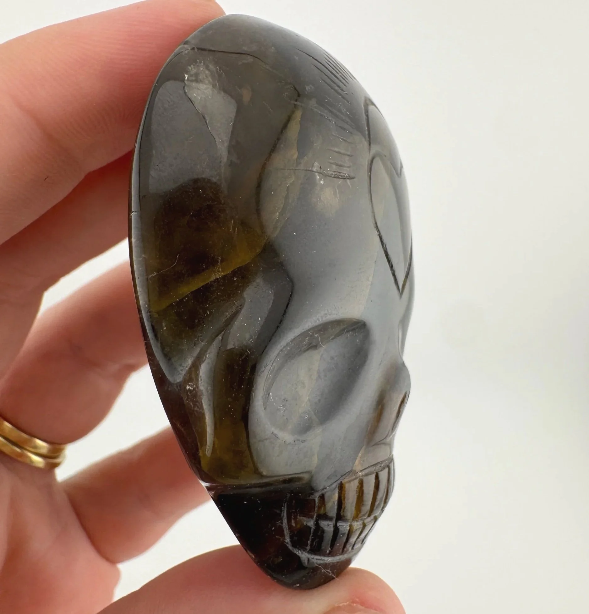Leandro de Souza Smoky Golden Healer Palm Skull