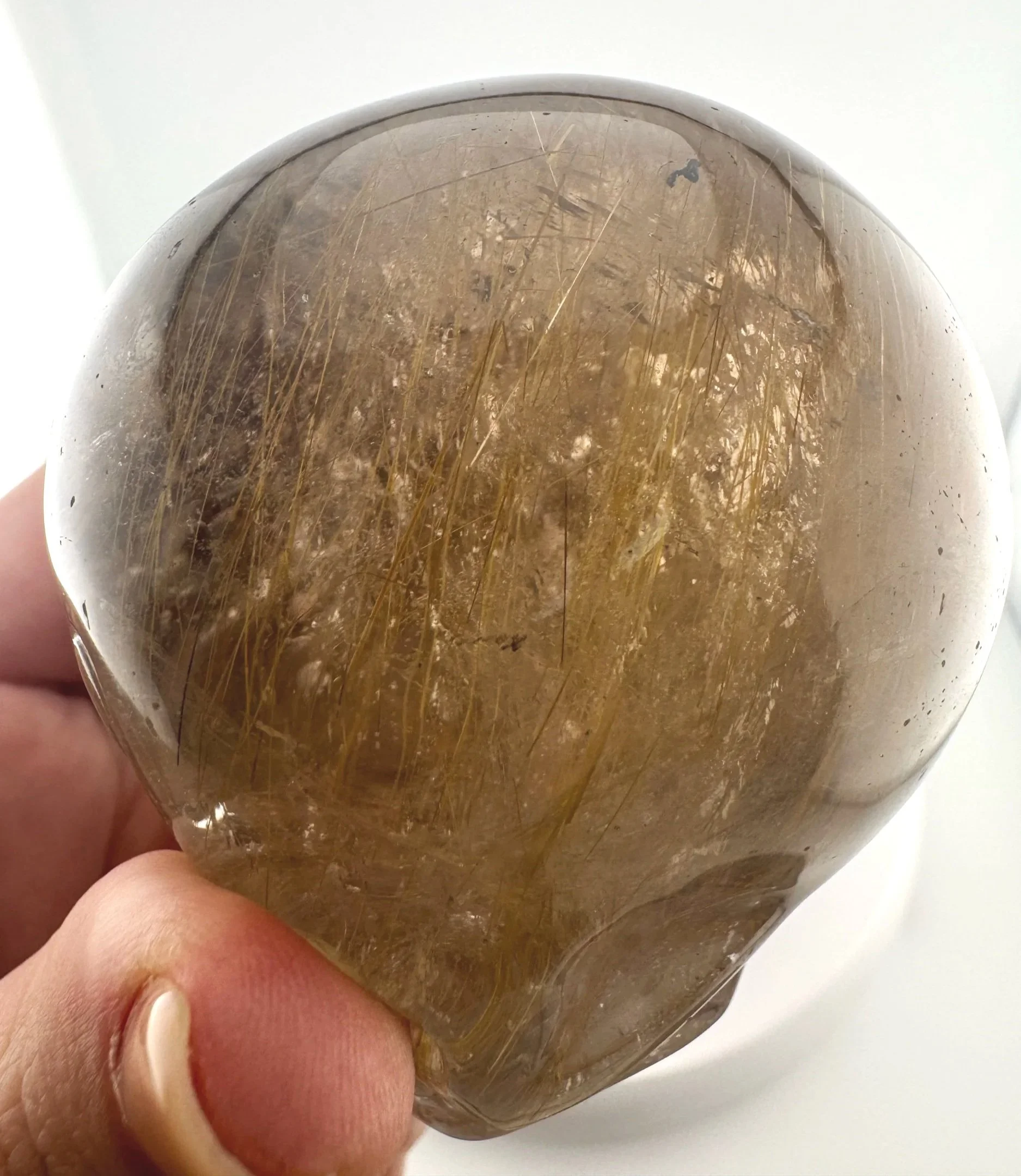 Leandro de Souza Golden Rutile in Smoky Quartz Magical Child