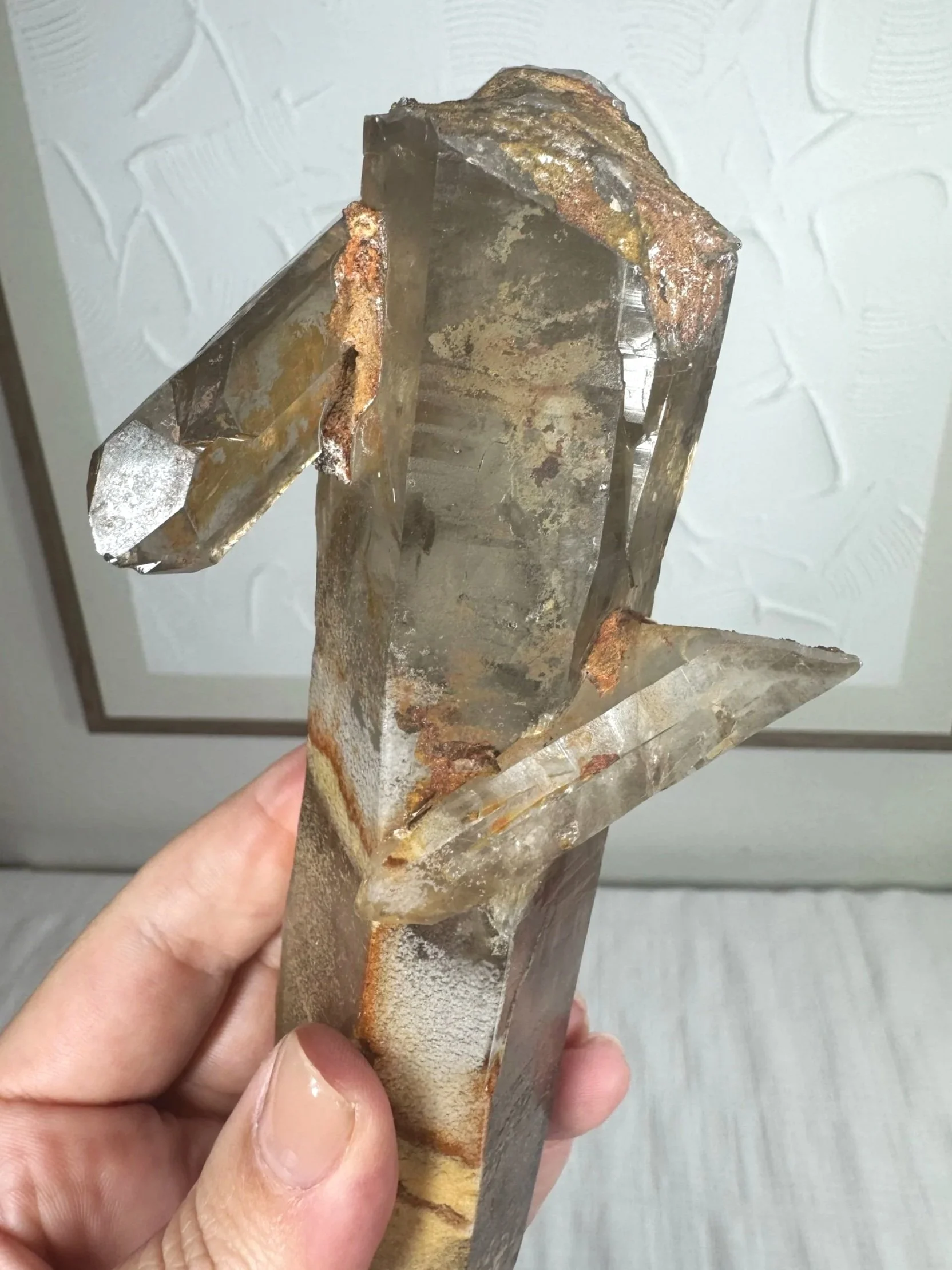 Leandro de Souza Cathedral Quartz Jesus Wand
