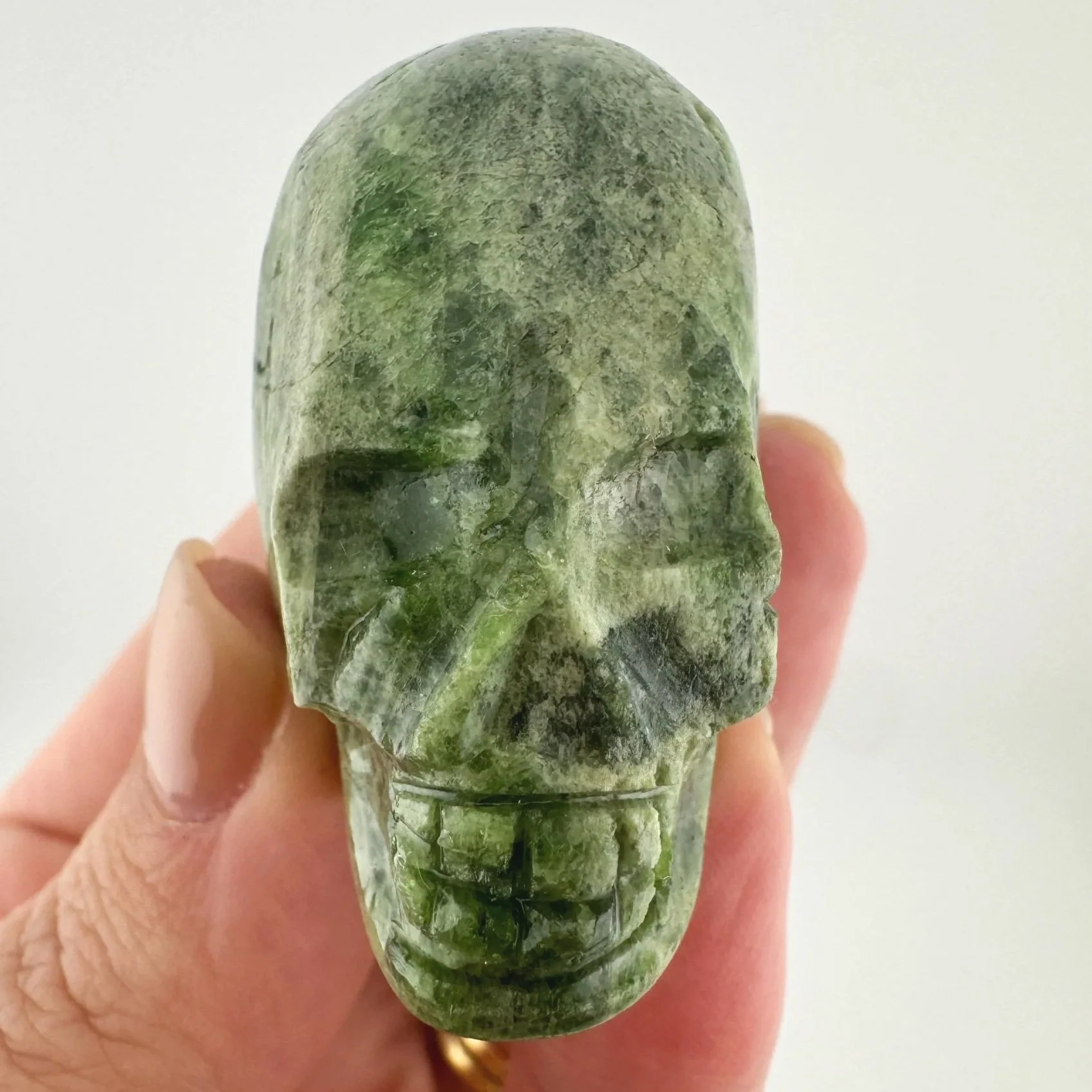 Igor de Souza Green Epidote Skull