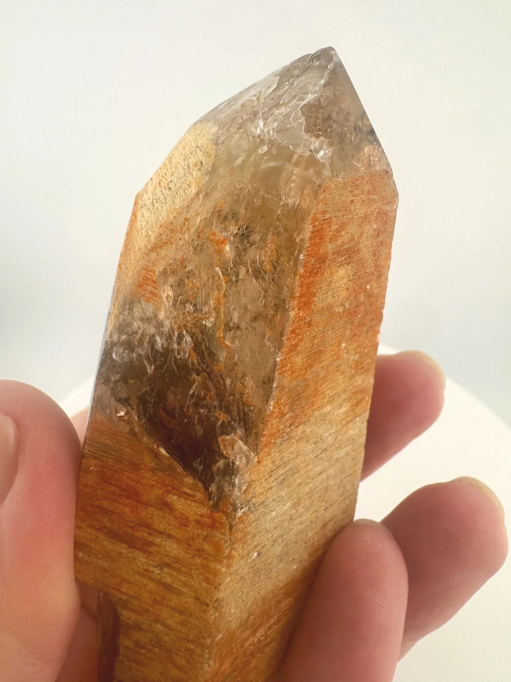 Igor de Souza Morion Tangerine Quartz Shaman Skull