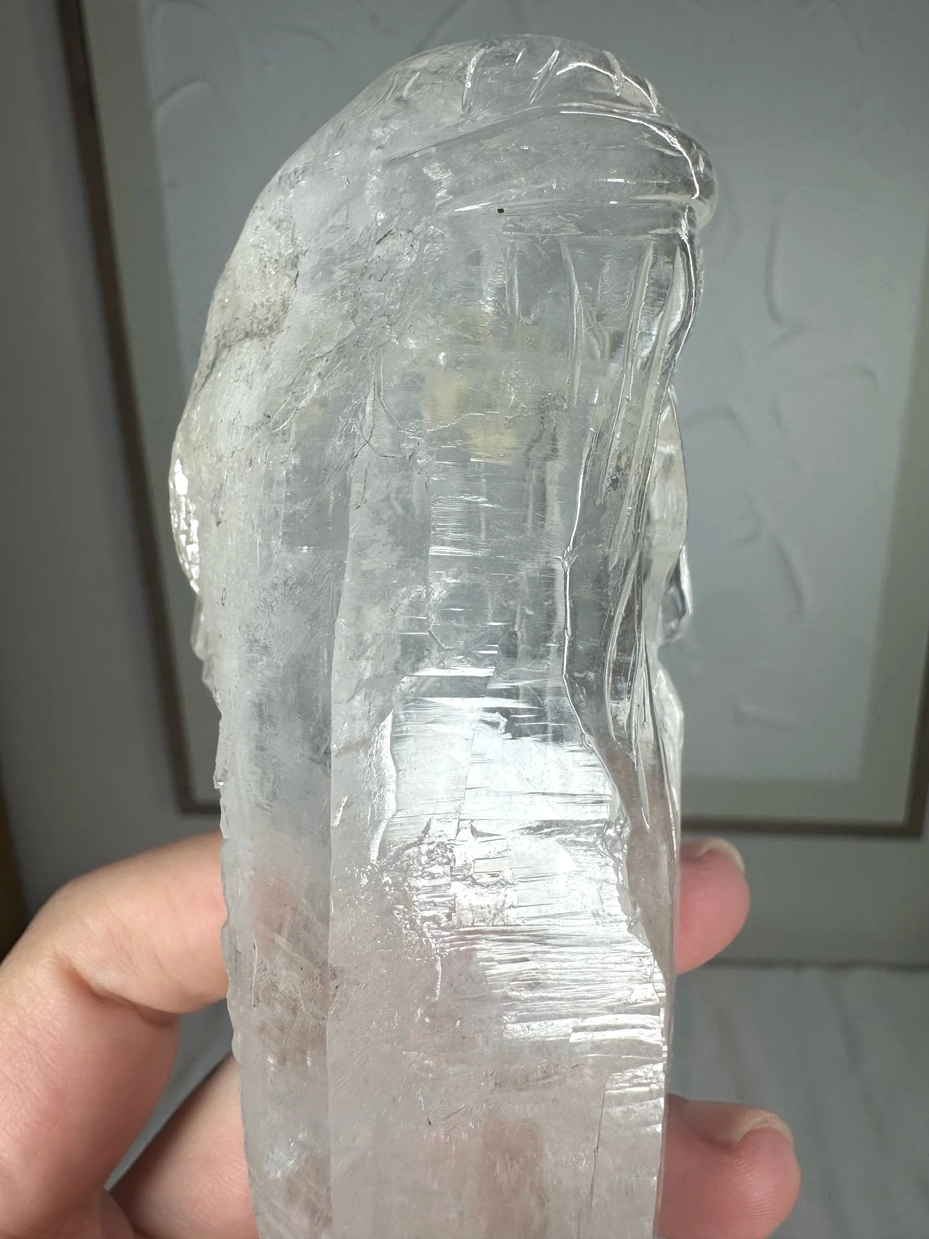 Leandro de Souza Cathedral Quartz Jesus Wand