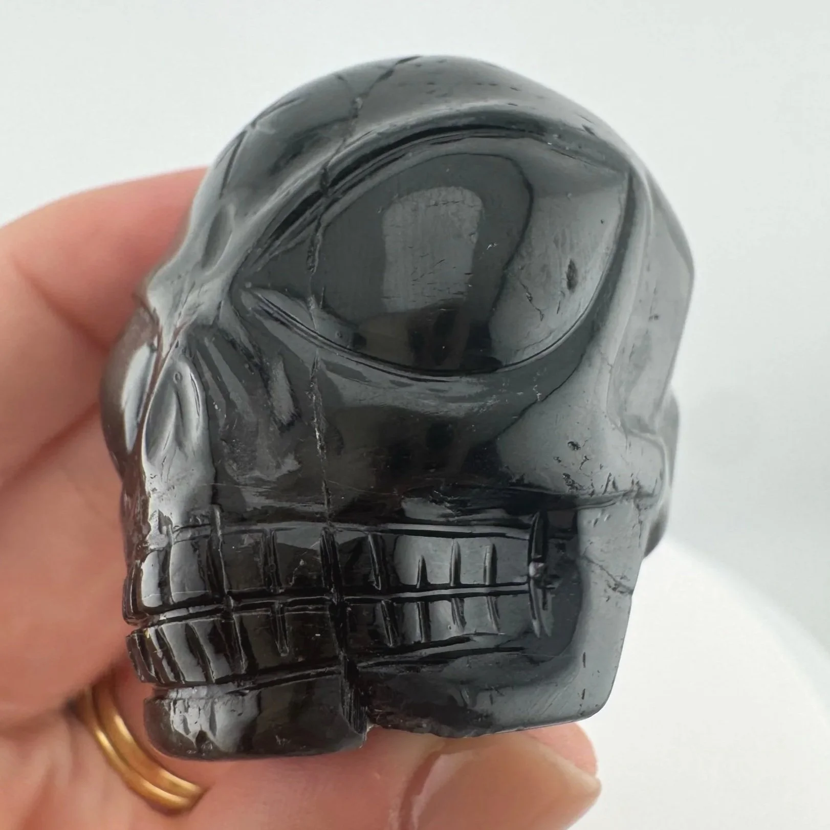 Leandro de Souza Black Tourmaline Star Being Twin Flame Skull