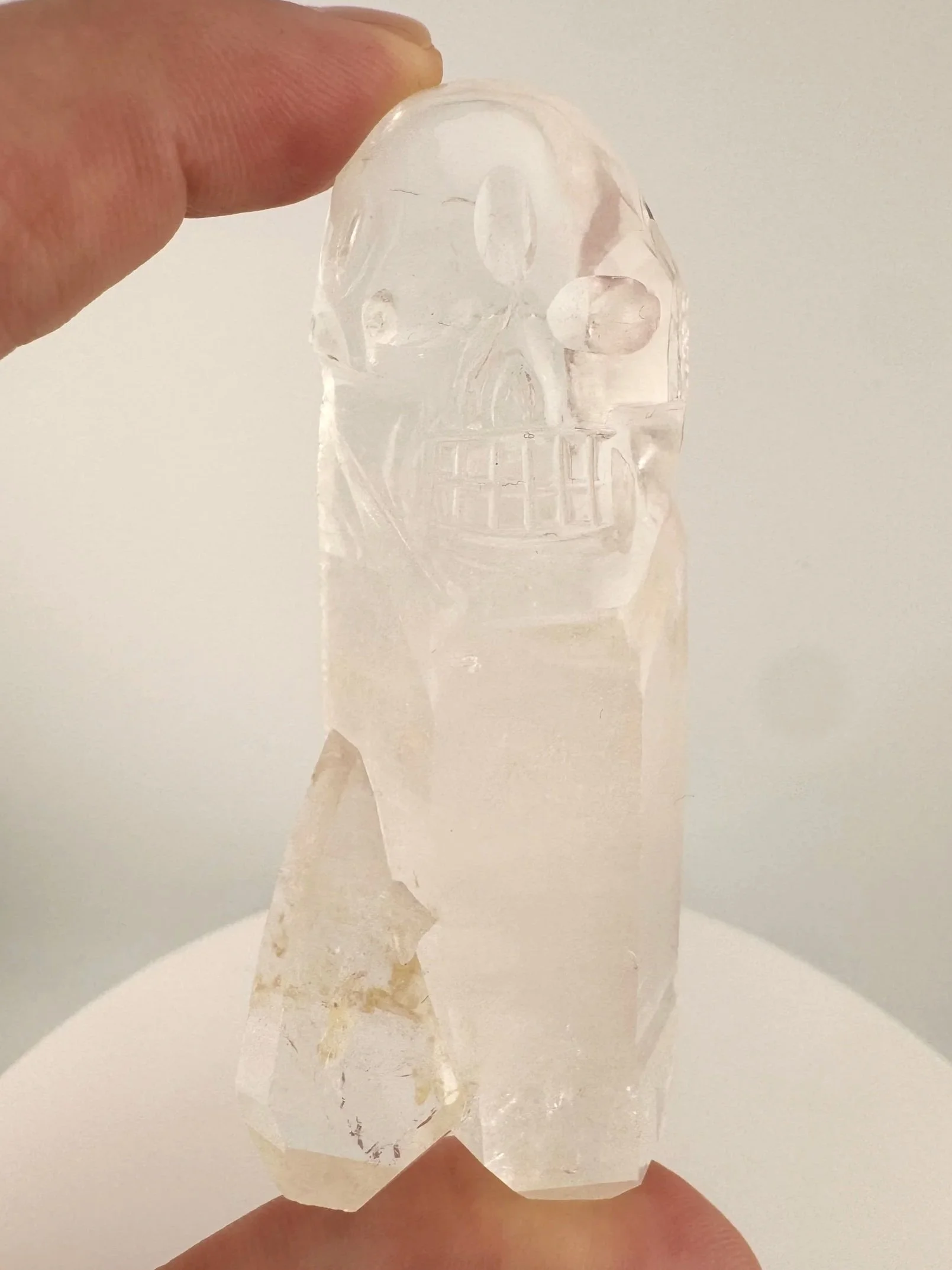 Leandro de Souza Cathedral Quartz Shaman Skull Wand