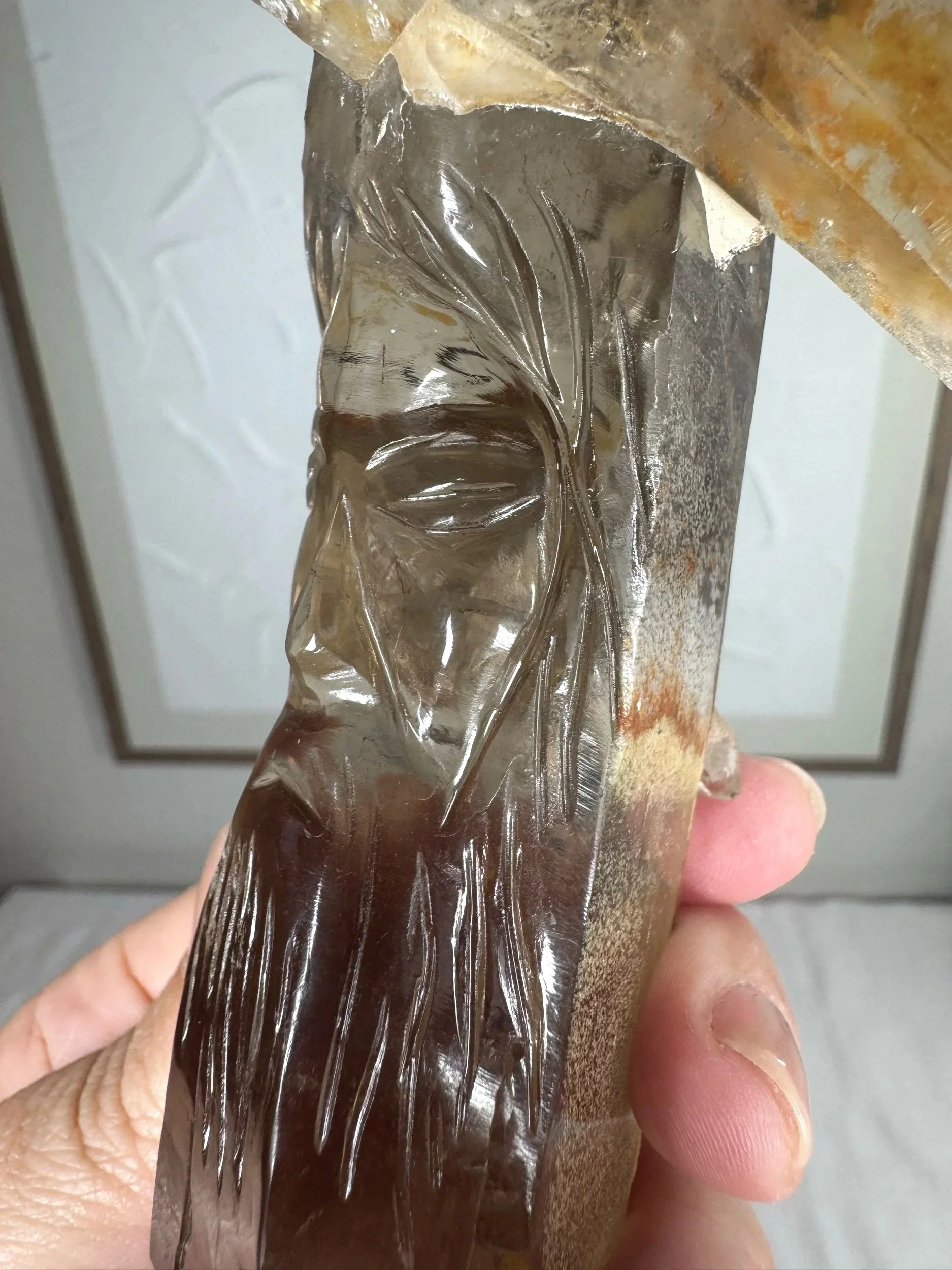 Leandro de Souza Cathedral Quartz Jesus Wand