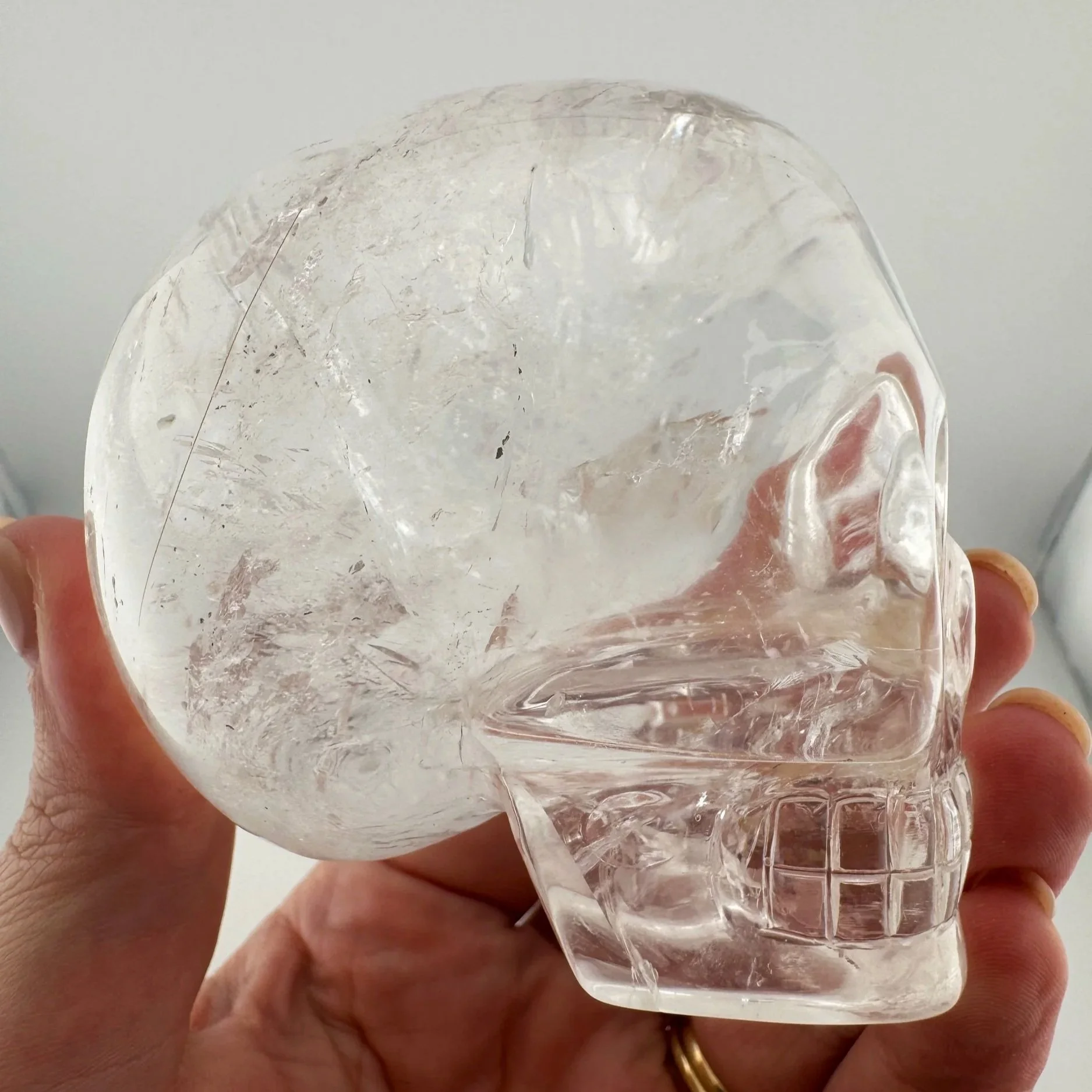 Leandro de Souza Rutile in Quartz Skull