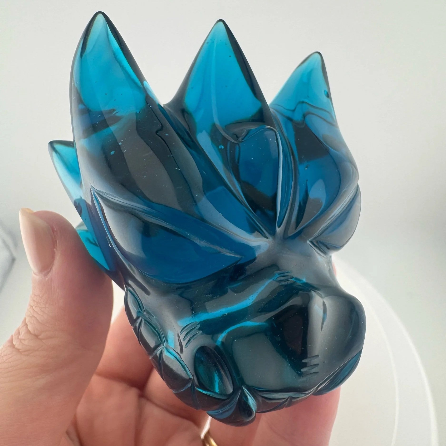 Leandro de Souza Blue Obsidian Dragon Skull