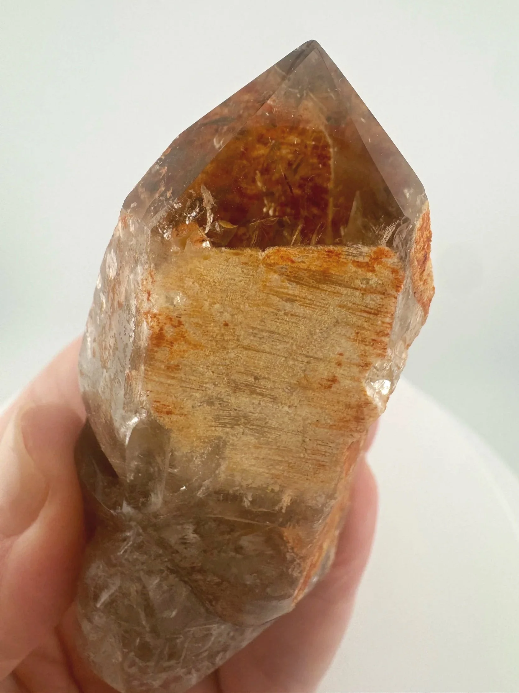 Igor de Souza Morion Tangerine Quartz Shaman Skull