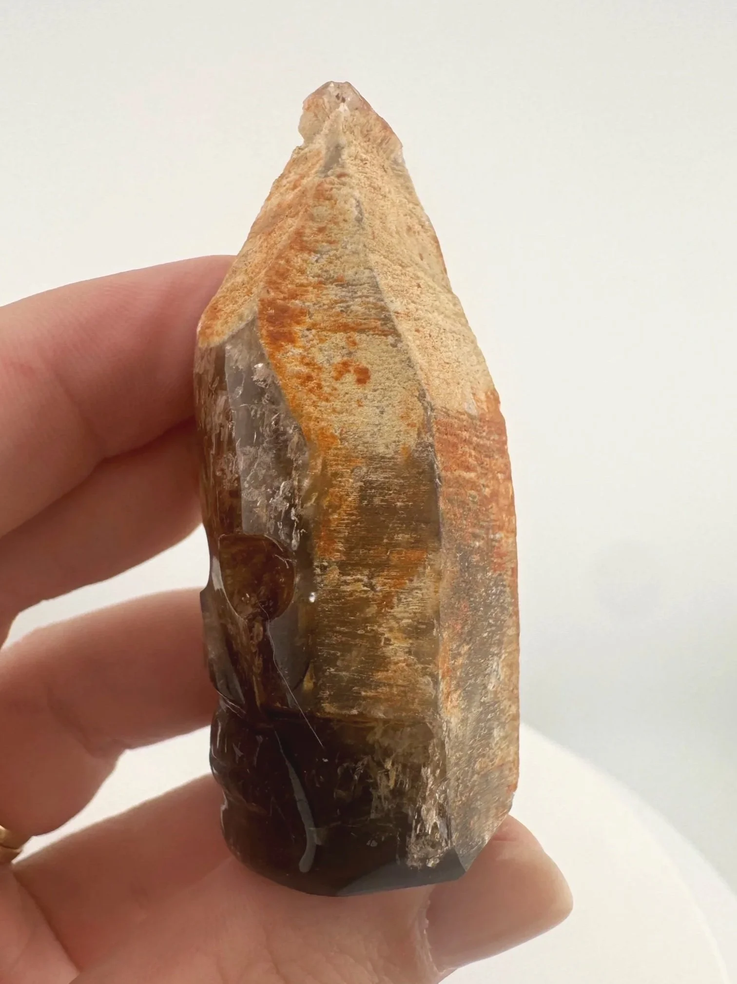 Igor de Souza Morion Tangerine Quartz Shaman Skull