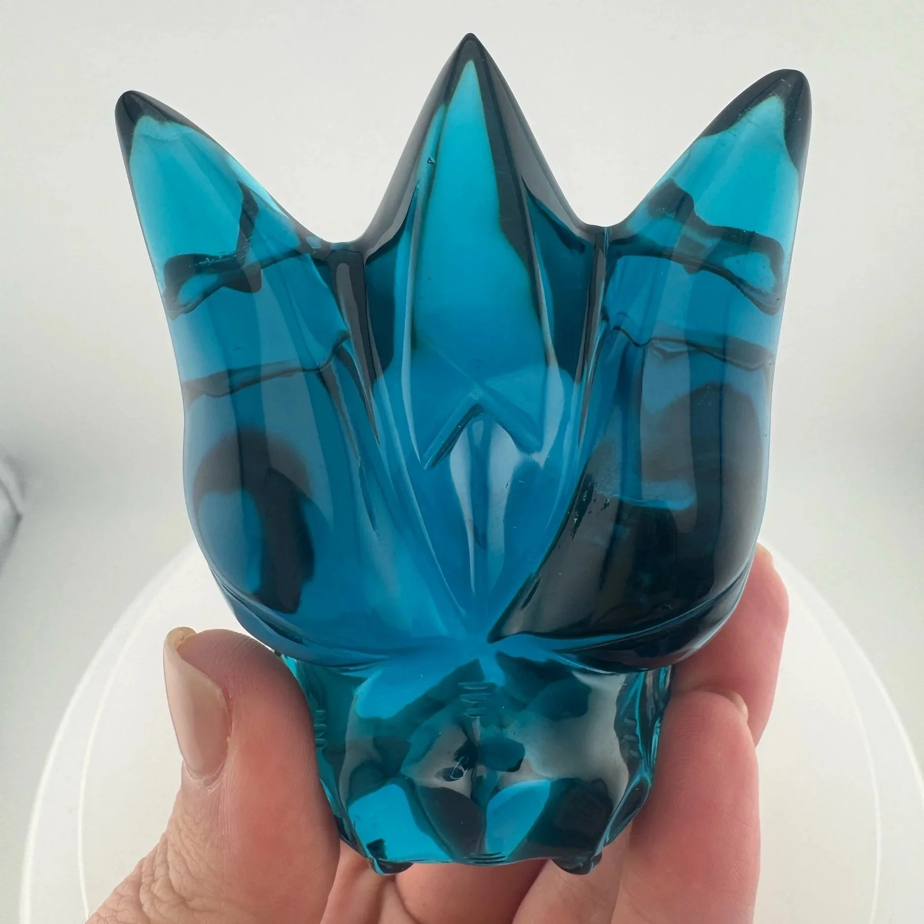 Leandro de Souza Blue Obsidian Dragon Skull
