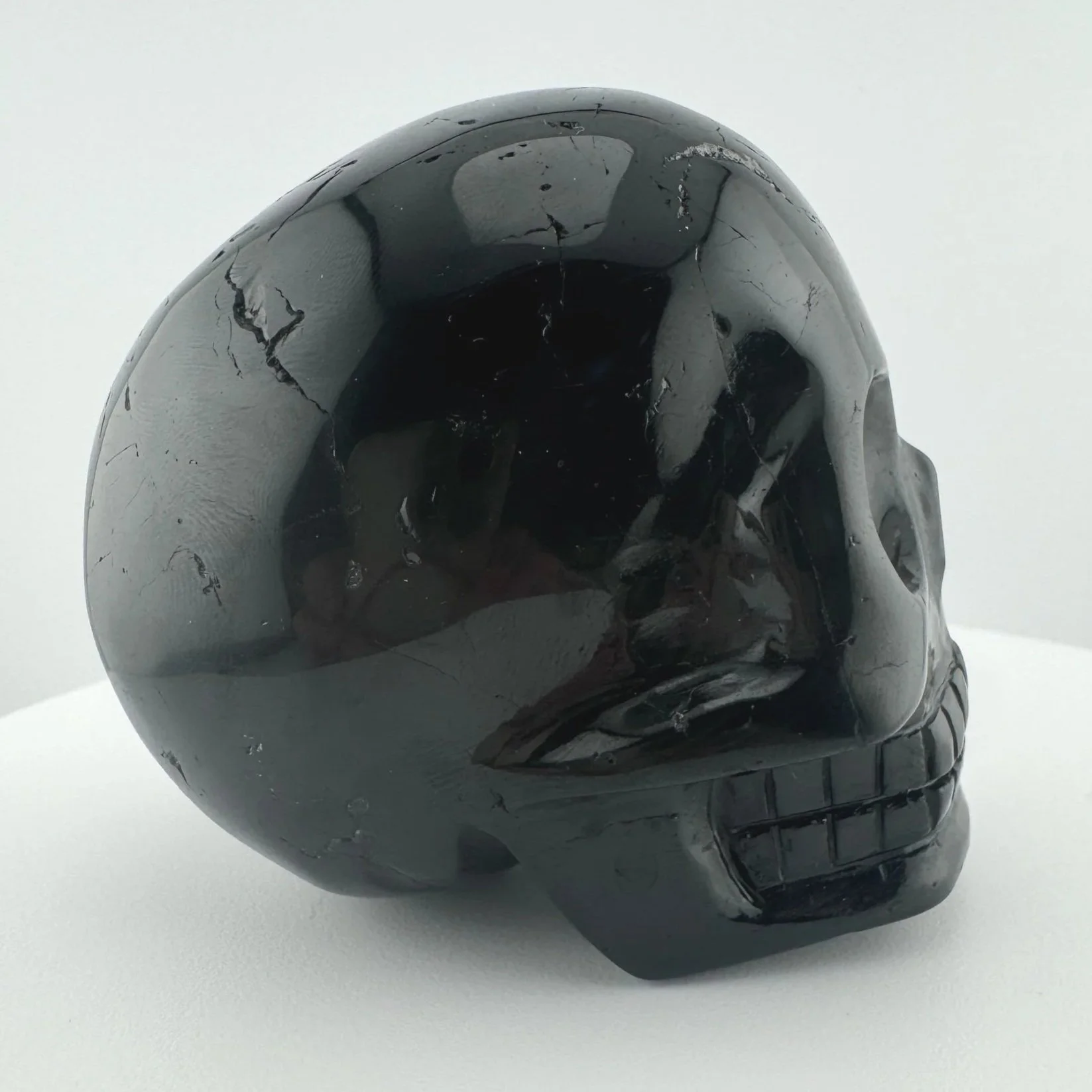 Leandro de Souza Black Tourmaline Skull