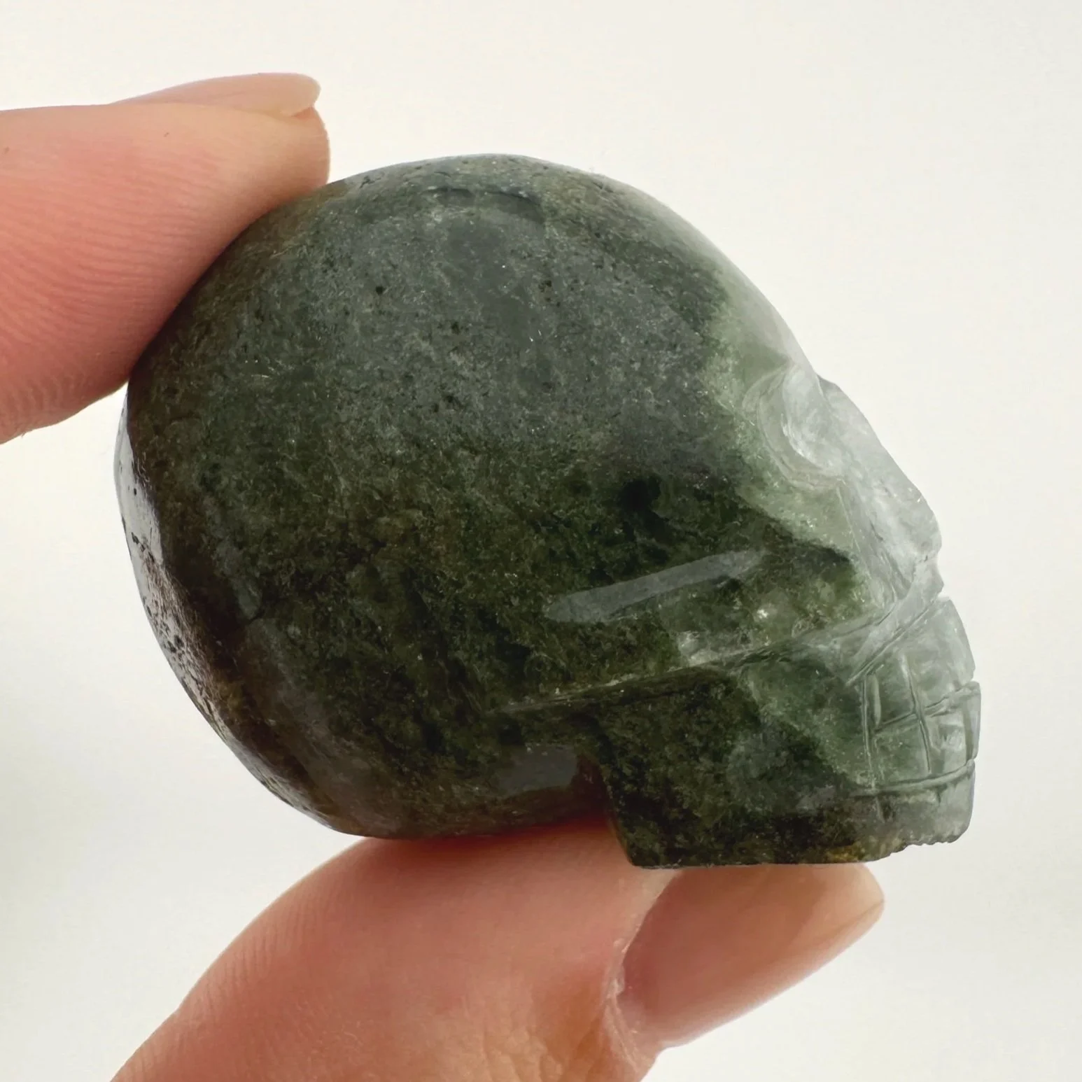 Igor de Souza Green Epidote Skull