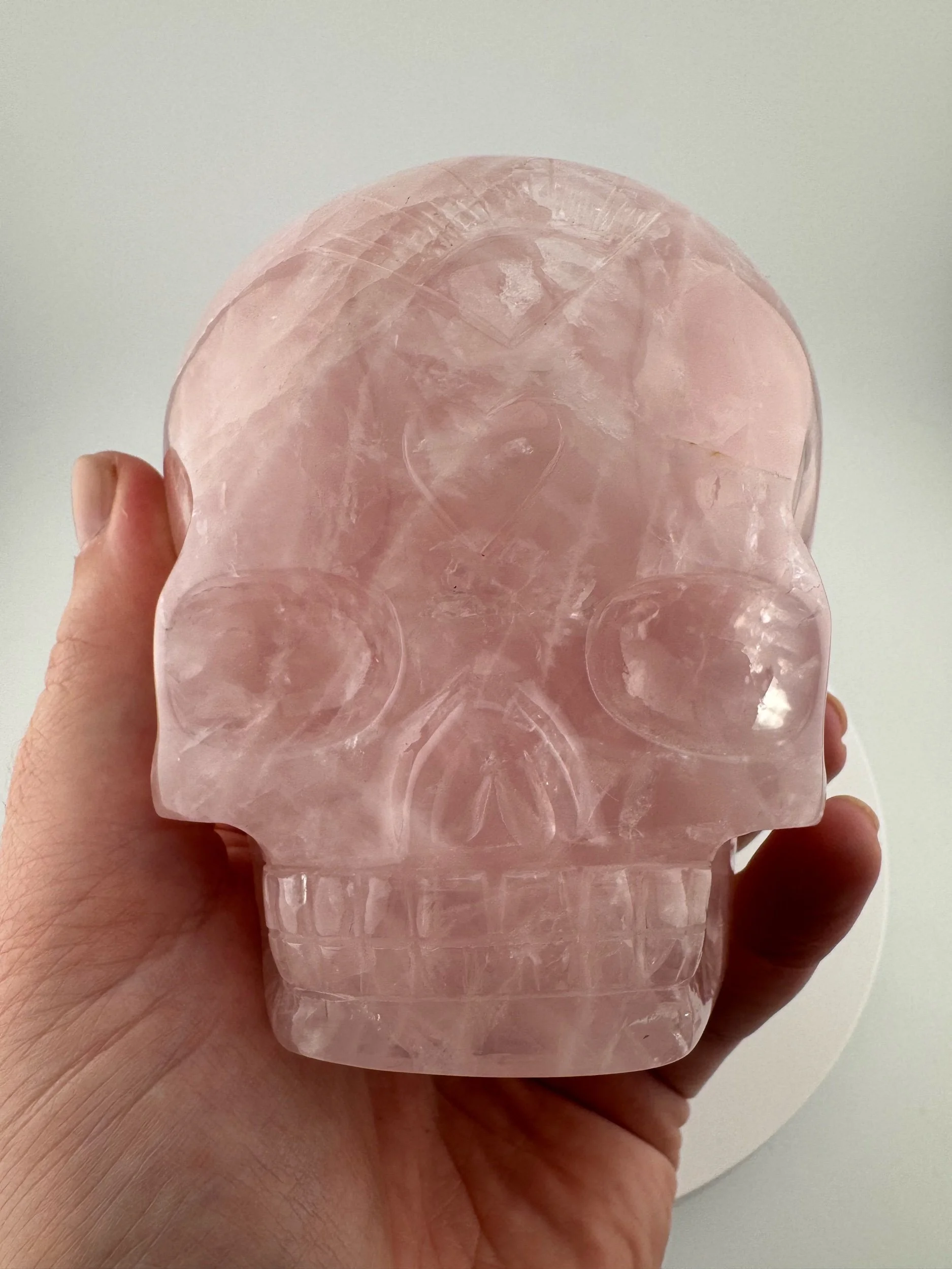 Leandro de Souza Rose Quartz Magical Child Skull