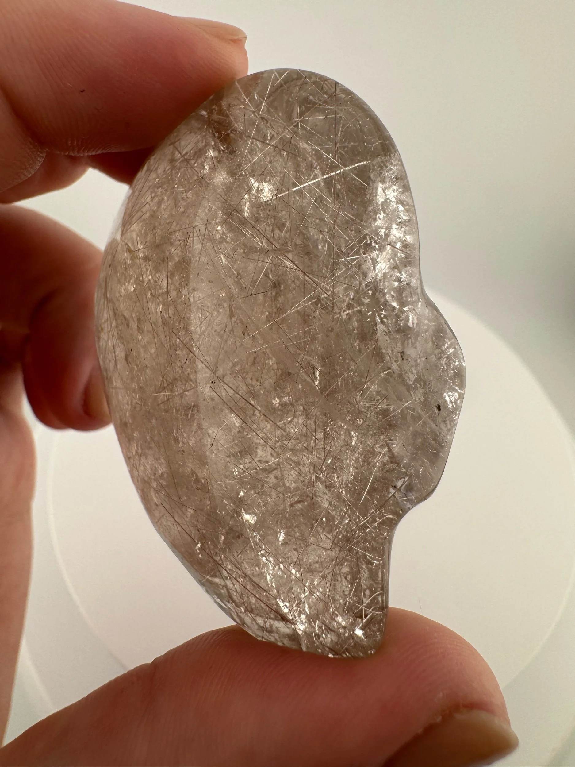 Leandro de Souza Red Rutile Magical Child Palm Skull