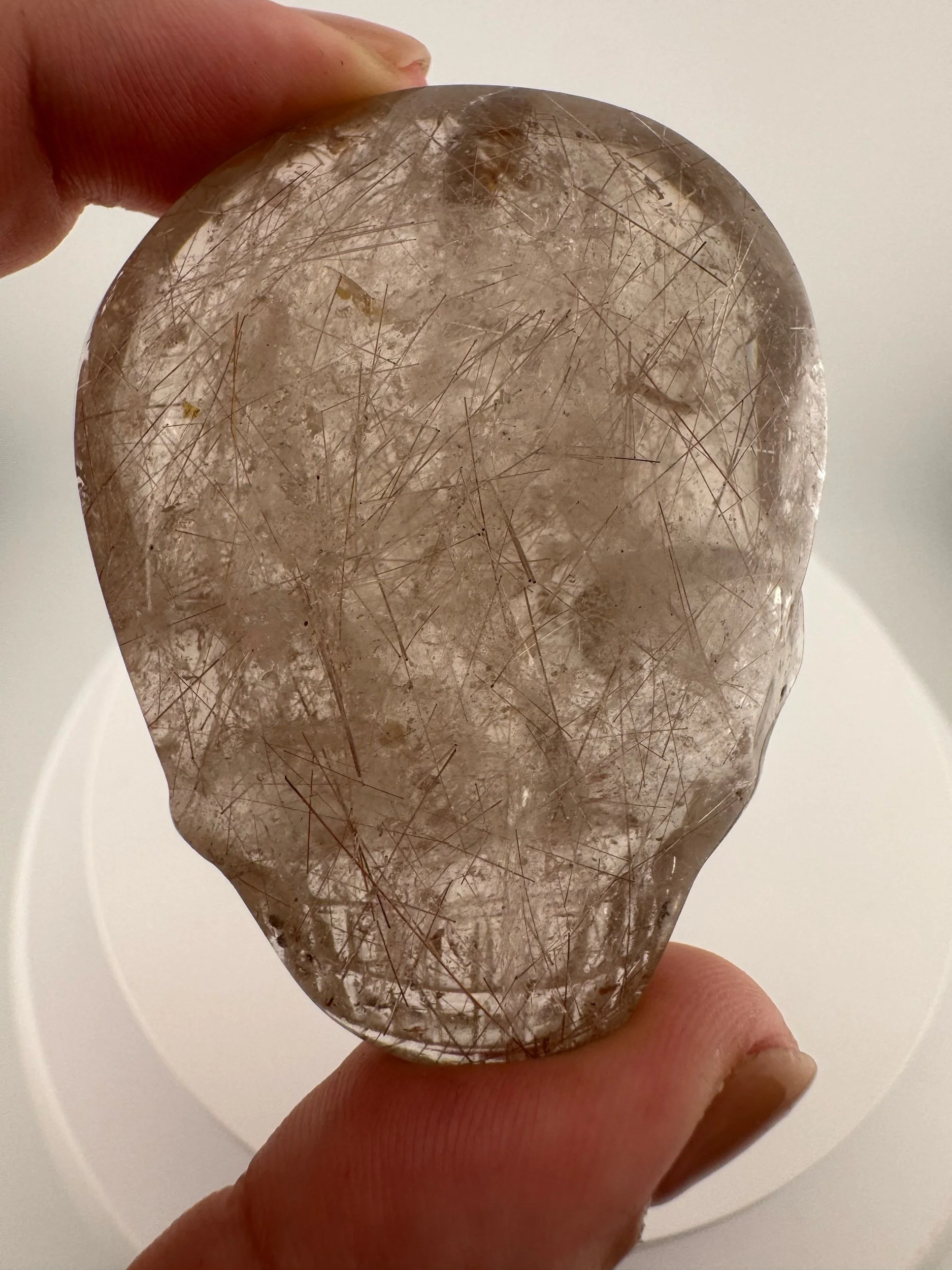 Leandro de Souza Red Rutile Magical Child Palm Skull