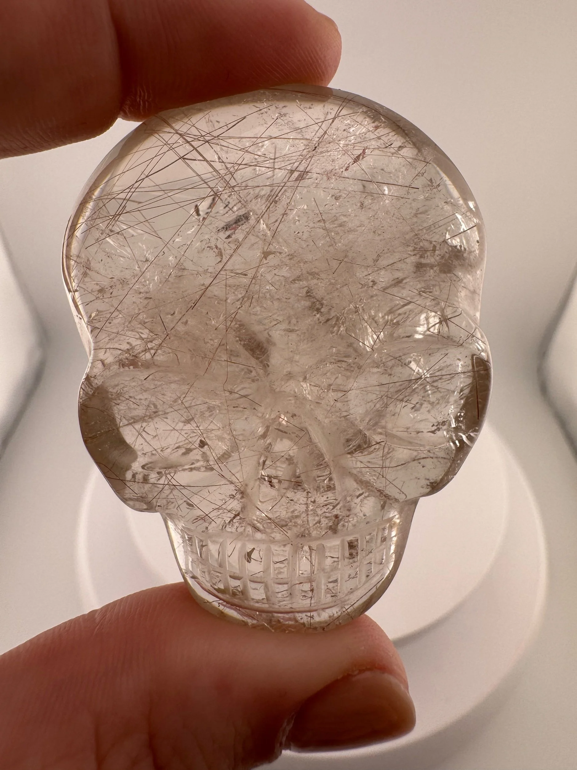 Leandro de Souza Red Rutile Magical Child Palm Skull