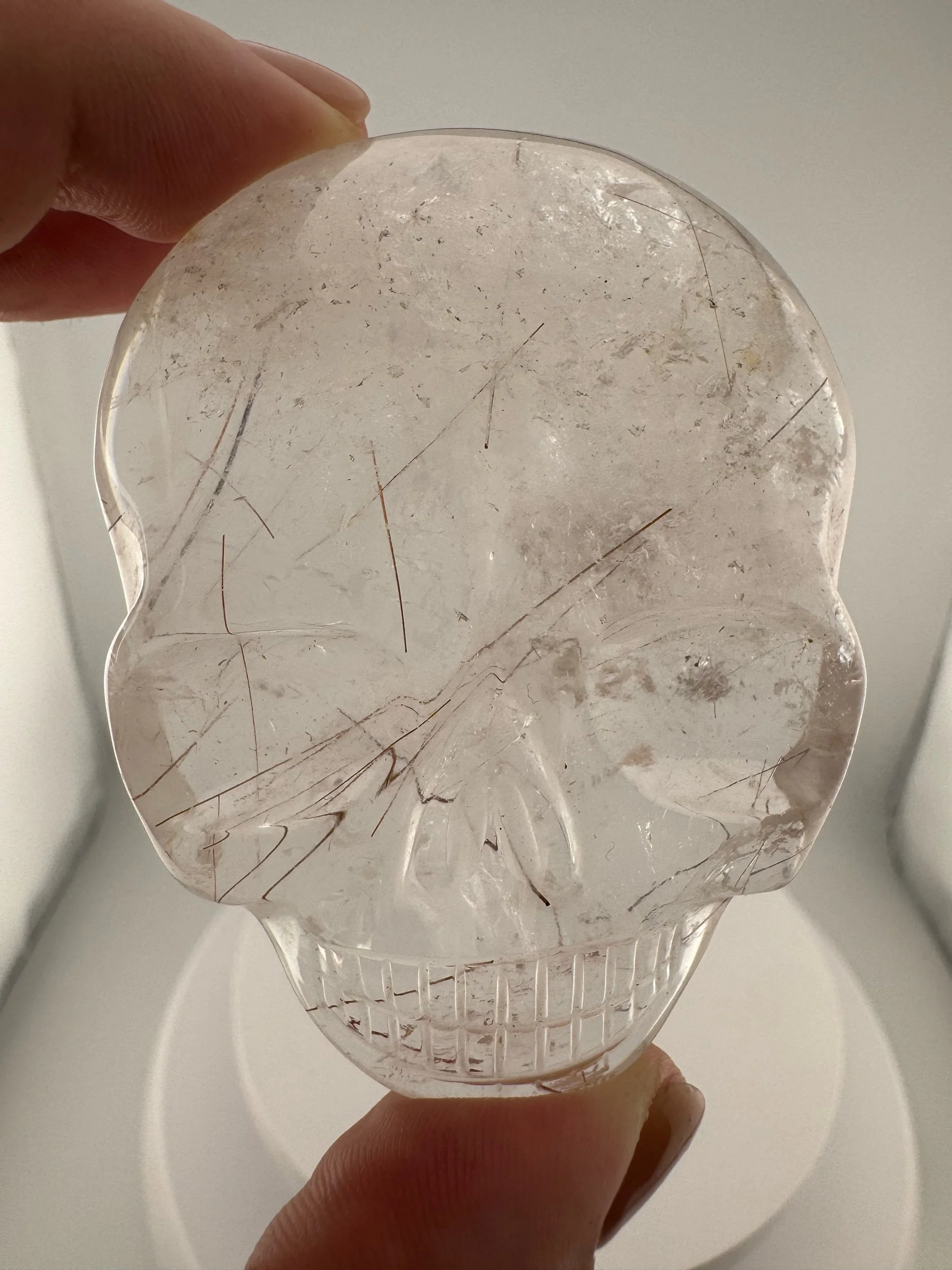 Leandro de Souza Red Rutile Magical Child Palm Skull