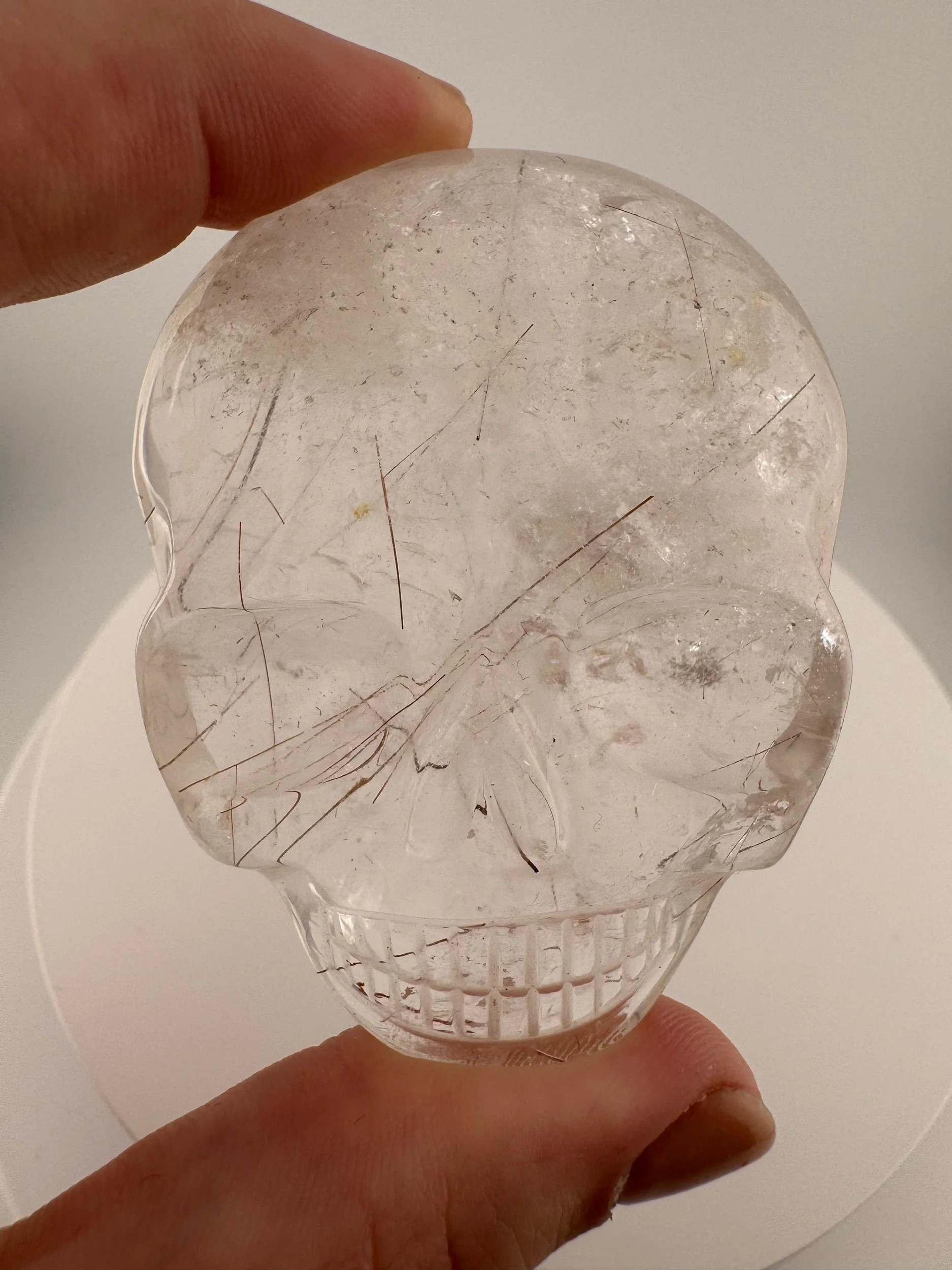 Leandro de Souza Red Rutile Magical Child Palm Skull
