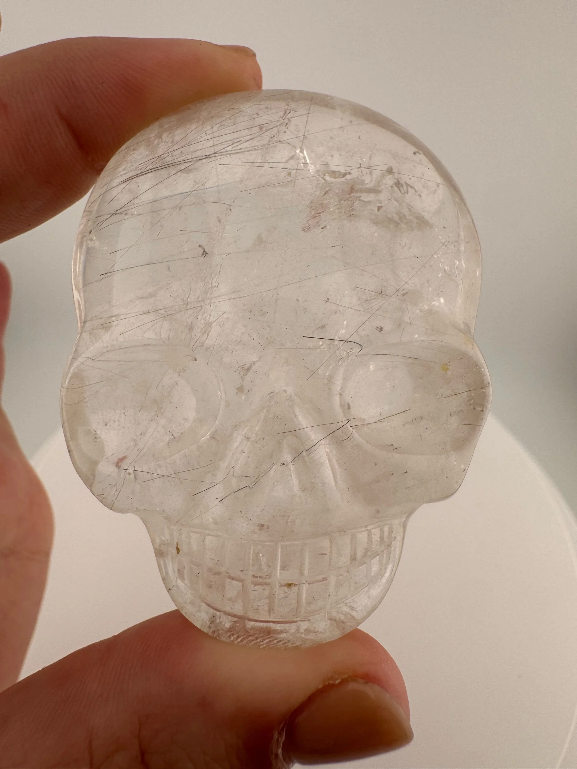 Leandro de Souza Red Rutile Magical Child Palm Skull