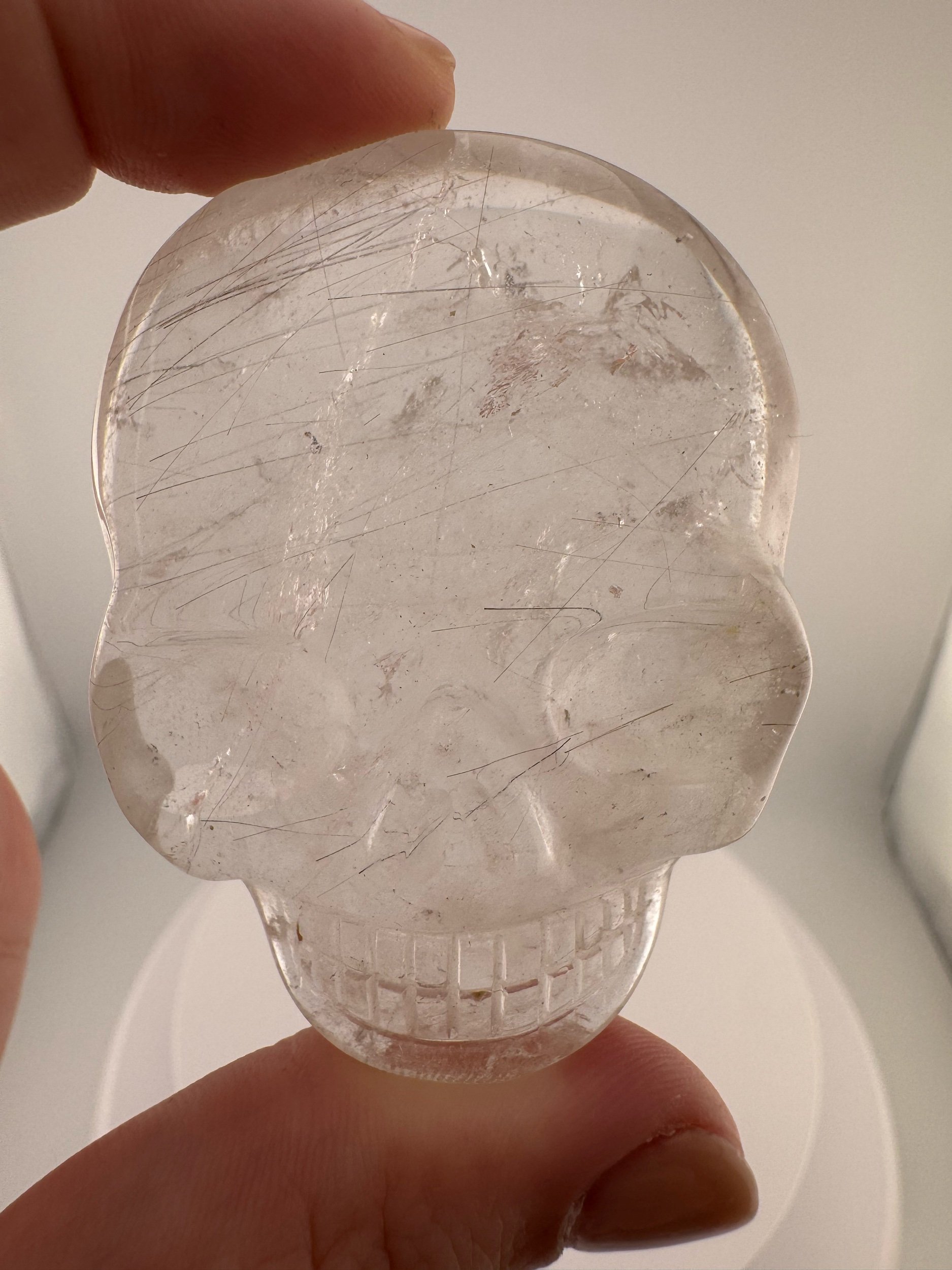 Leandro de Souza Red Rutile Magical Child Palm Skull