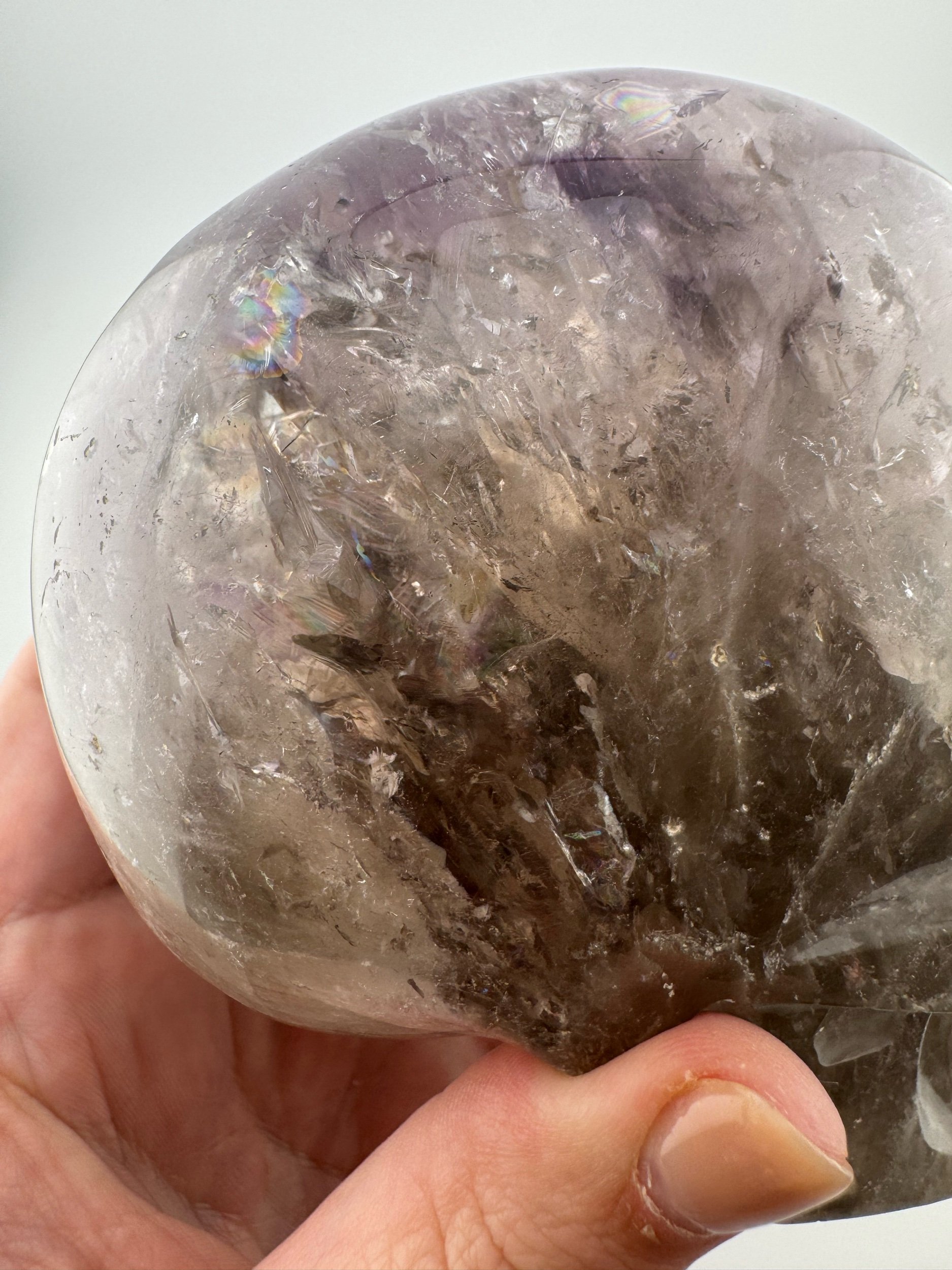 Leandro de Souza Smoky Elestial Trapiche Phantom Amethyst Skull
