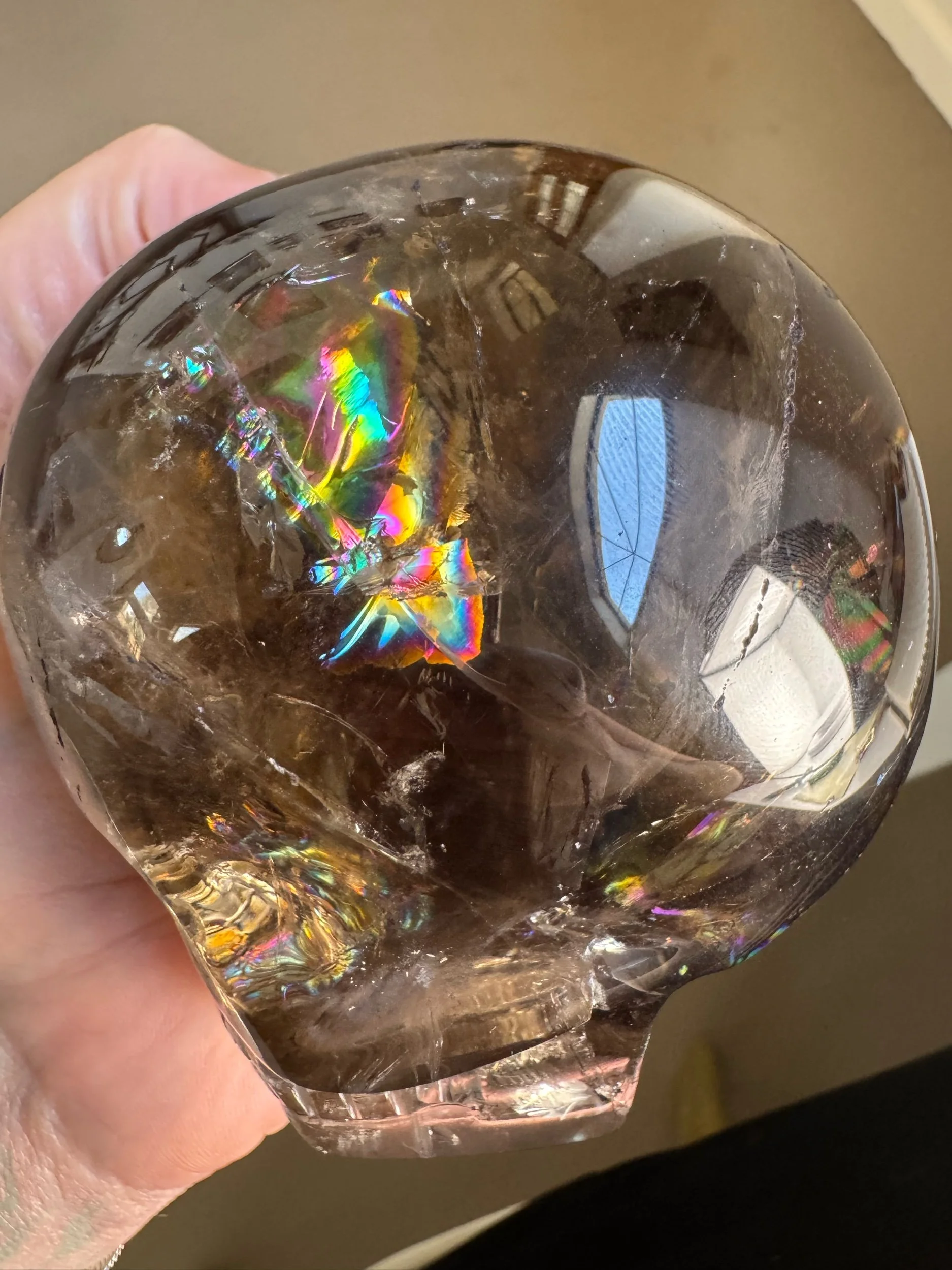 Leandro de Souza Smoky Quartz Magical Child Skull