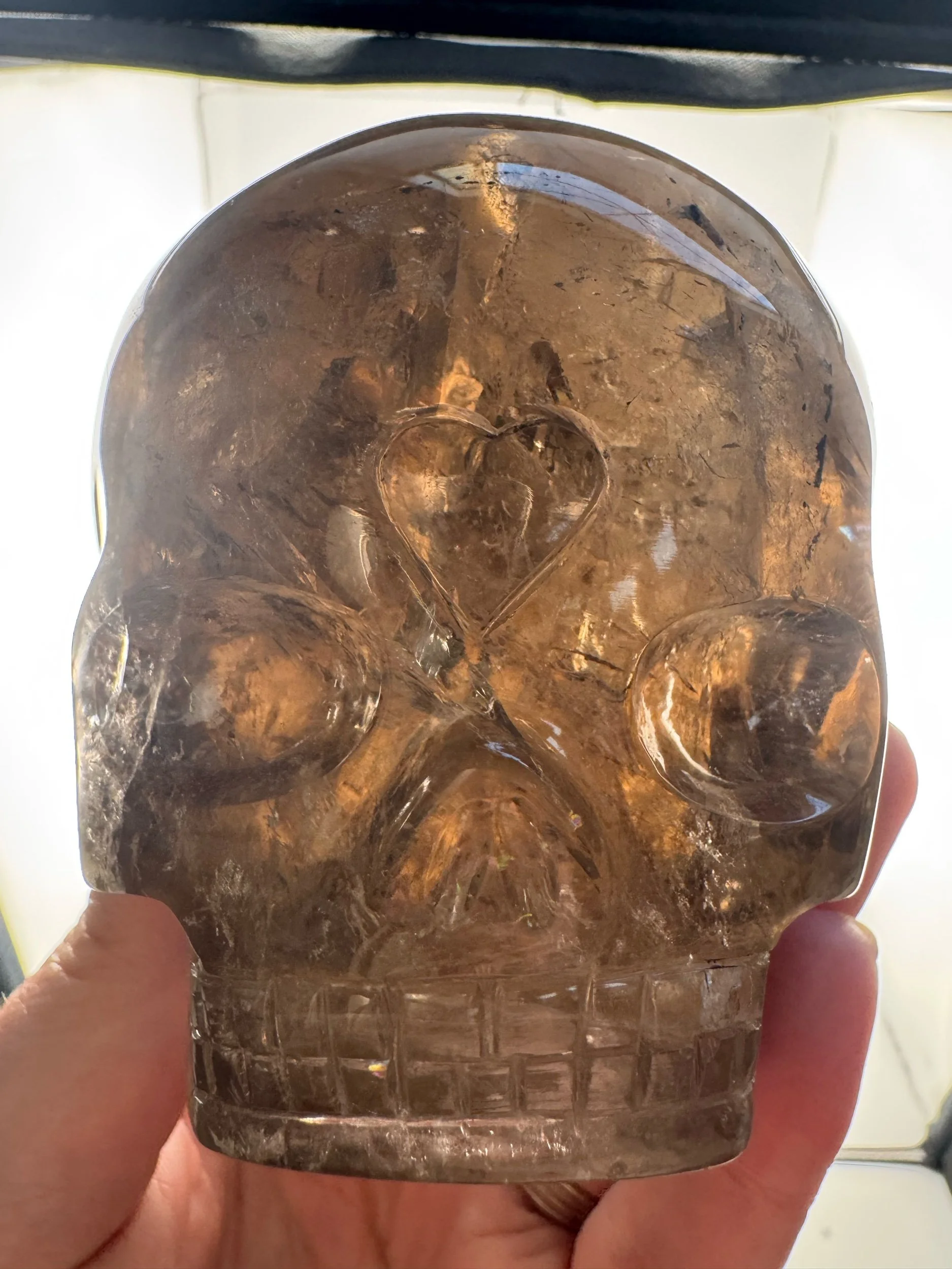 Leandro de Souza Smoky Quartz Magical Child Skull