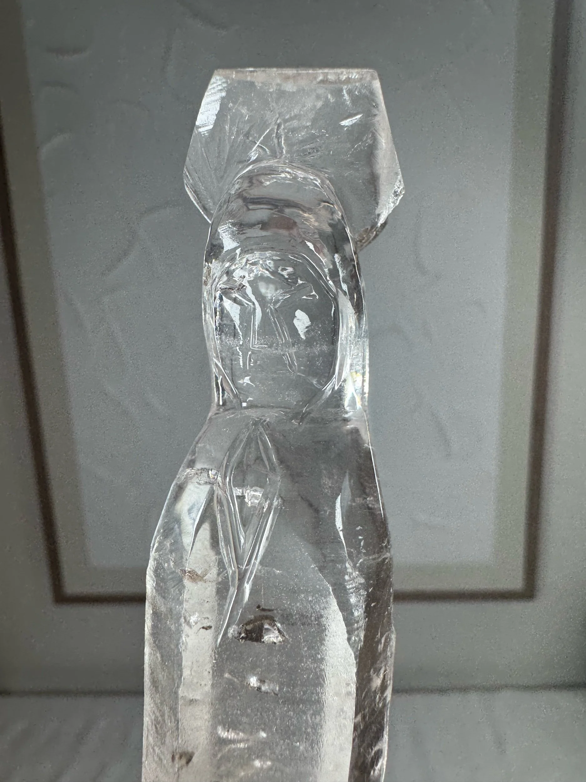 Leandro de Souza Cathedral Quartz Mother Mary Wand