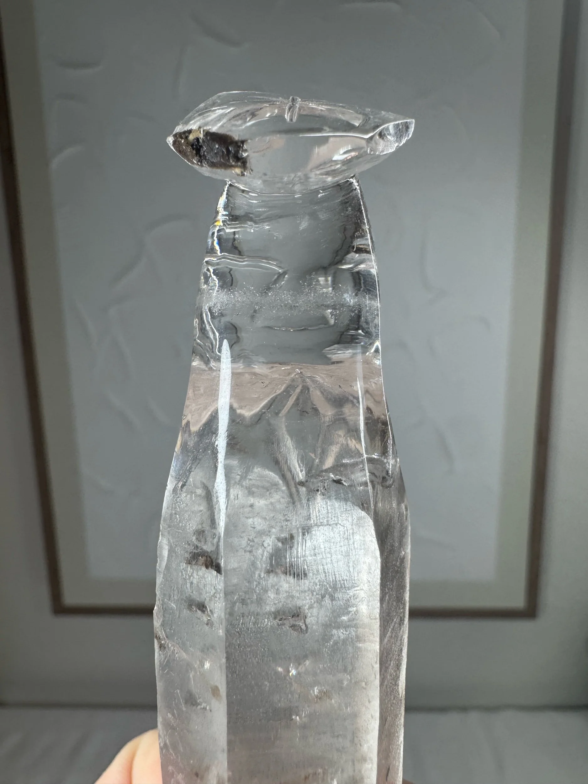 Leandro de Souza Cathedral Quartz Mother Mary Wand