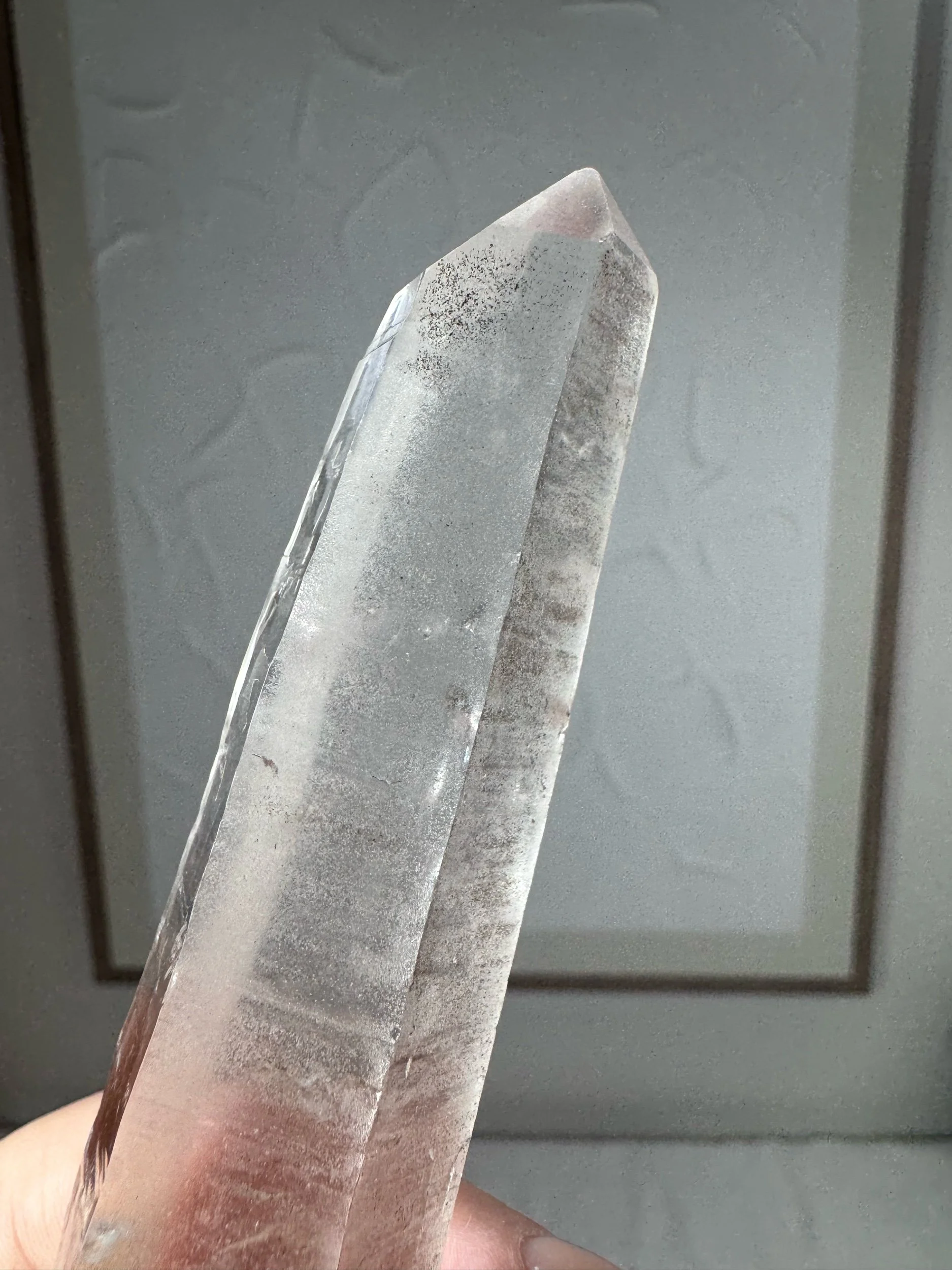 Leandro de Souza Cathedral Quartz Mother Mary Wand