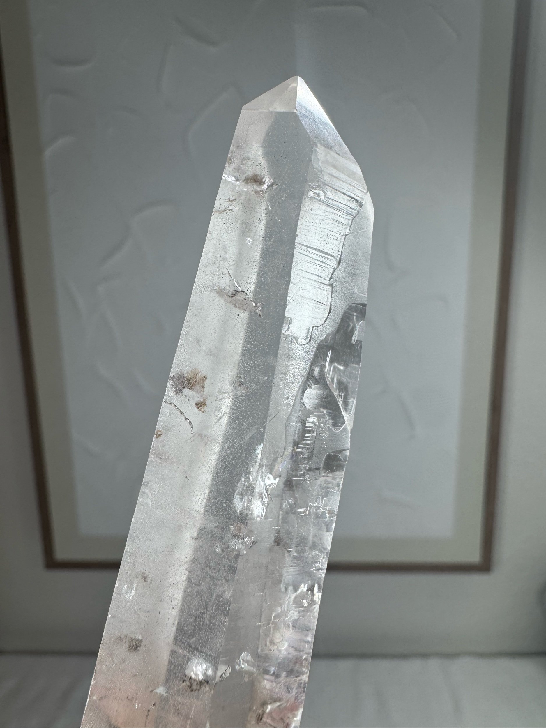 Leandro de Souza Cathedral Quartz Mother Mary Wand