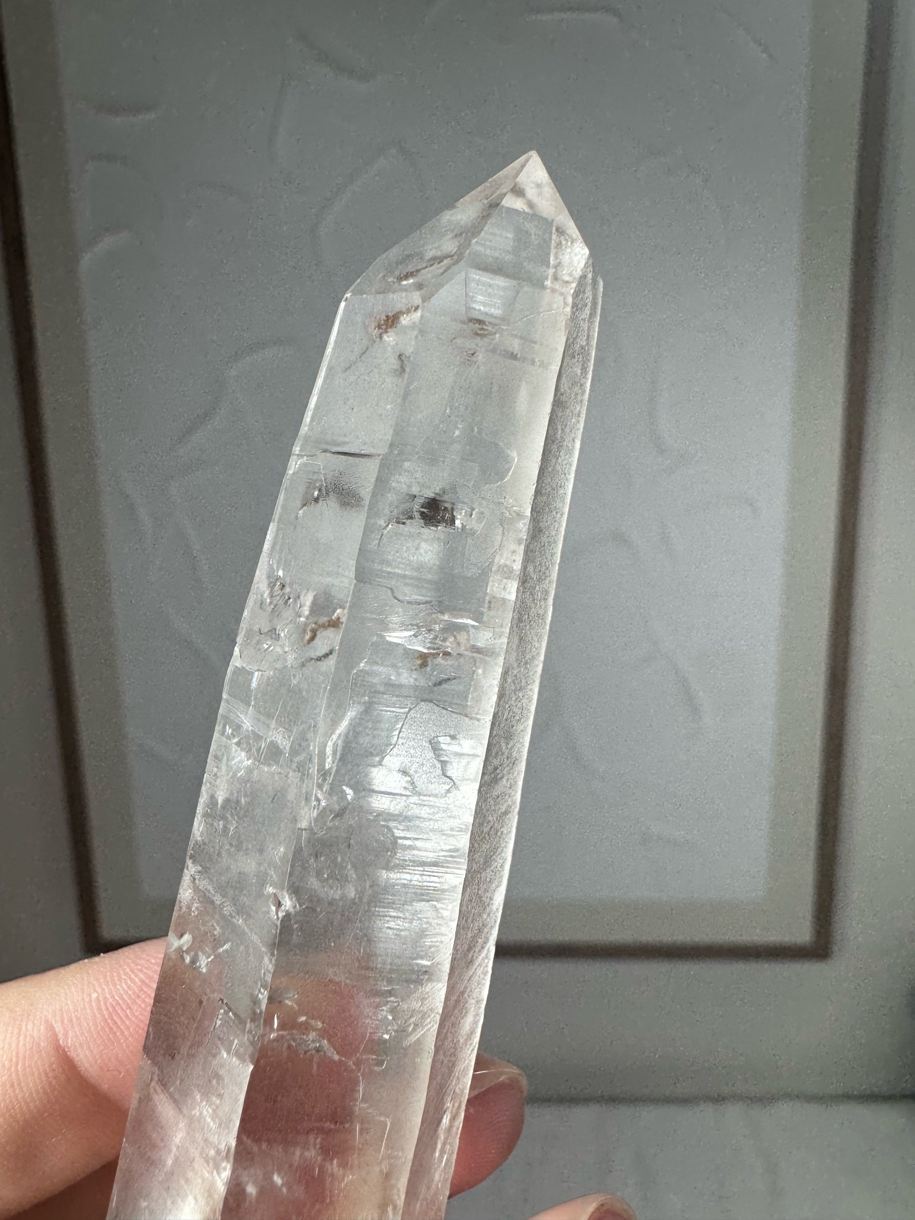 Leandro de Souza Cathedral Quartz Mother Mary Wand