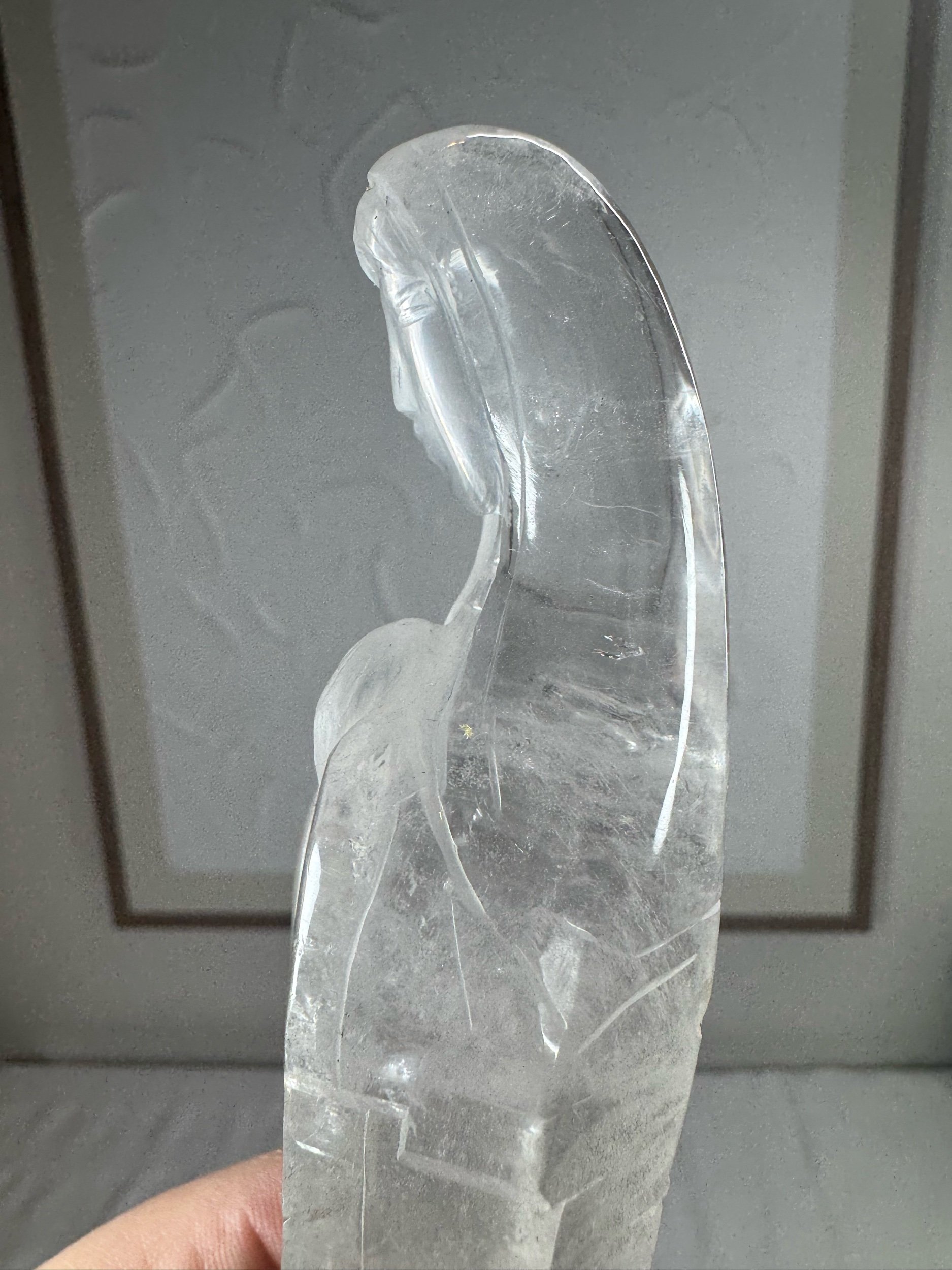 Leandro de Souza Cathedral Quartz Mother Mary Wand