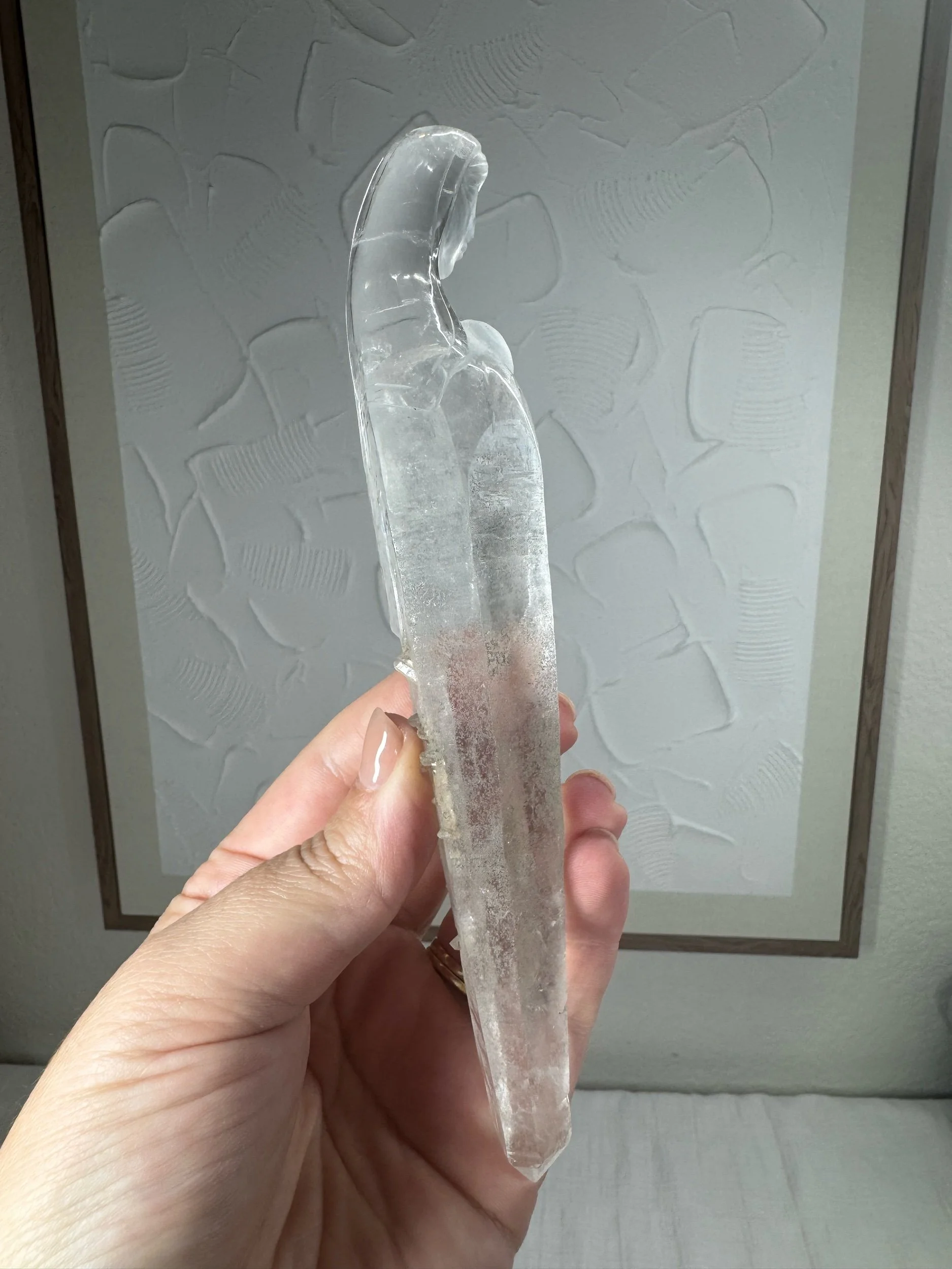 Leandro de Souza Cathedral Quartz Mother Mary Wand